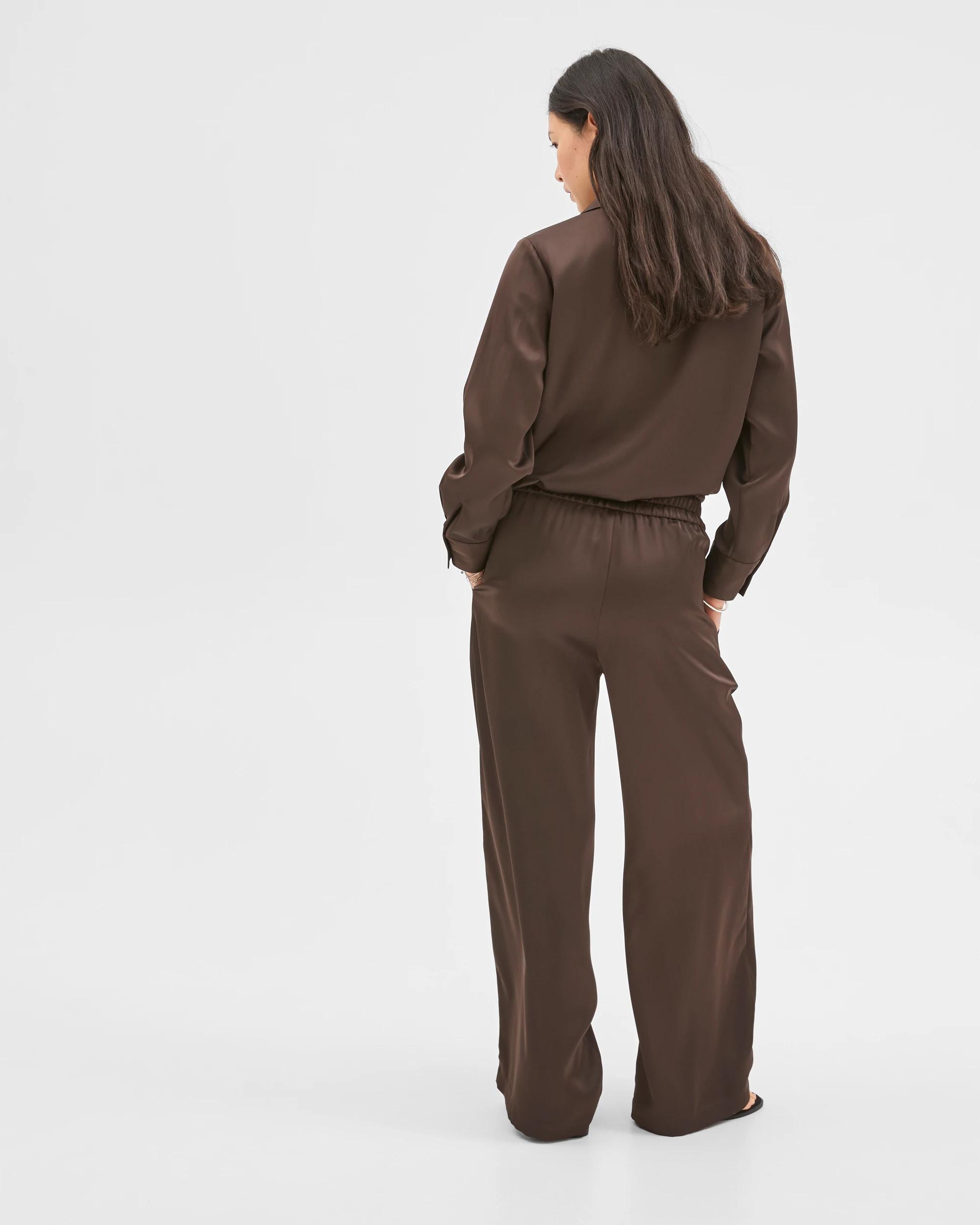 6 Preview Satin Pants COFFEE BEAN, 6 of 6