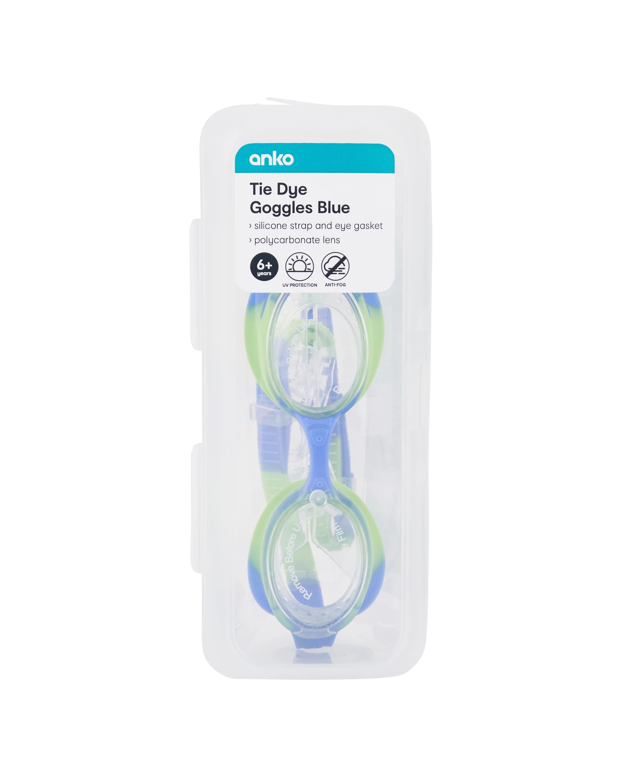 6 Tie Dye Goggles - Blue, 6 of 7