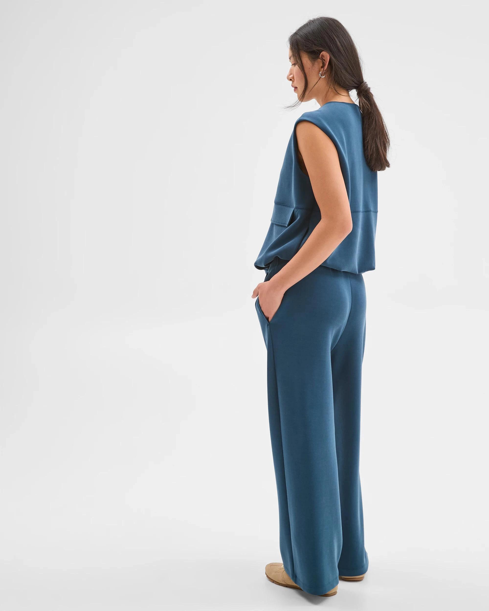 6 Target Woman Suede Touch Pull On Pants DARK TEAL, 6 of 7