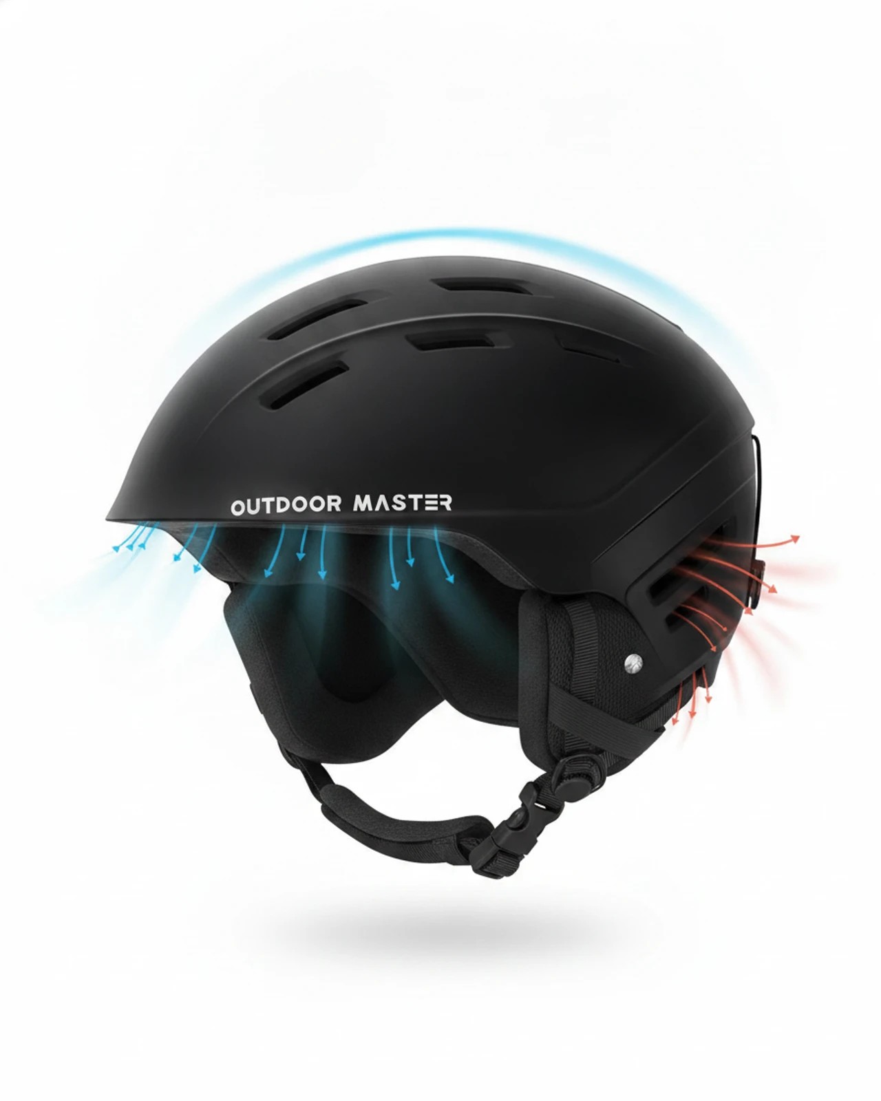 6 OutdoorMaster Kelvin II Ski Helmet Snow Sport Snowboard Helmet for Men Women Youth White L - White, 6 of 7