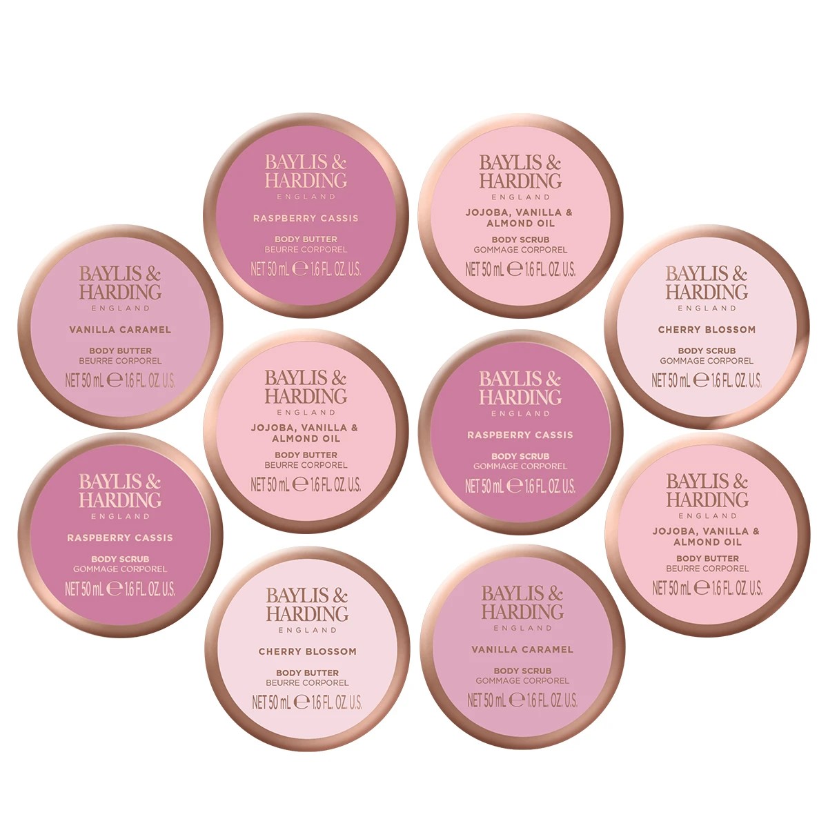 2 Baylis & Harding Signature Collection Body Butter Set - Jojoba, Vanilla and Almond Oil, 2 of 3