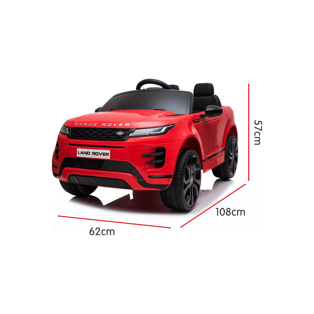 10 Kahuna Land Rover Licensed Kids Electric Ride On Car Remote Control - Red, 10 of 10