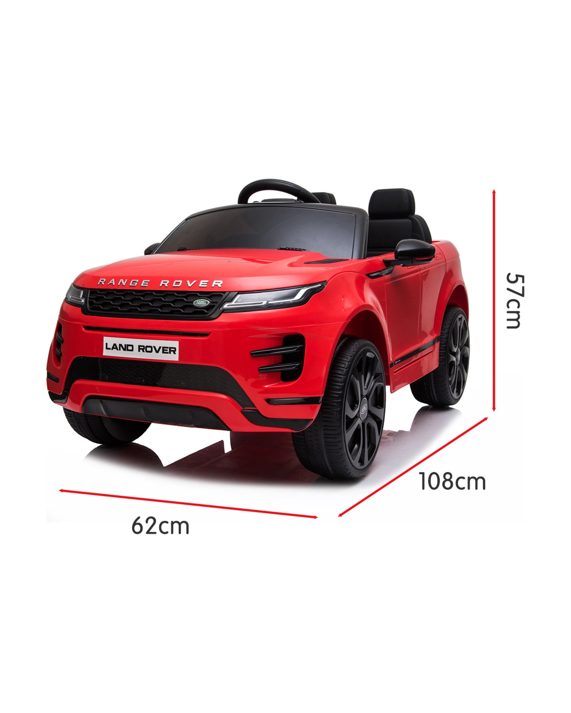 10 Kahuna Land Rover Licensed Kids Electric Ride On Car Remote Control - Red, 10 of 10