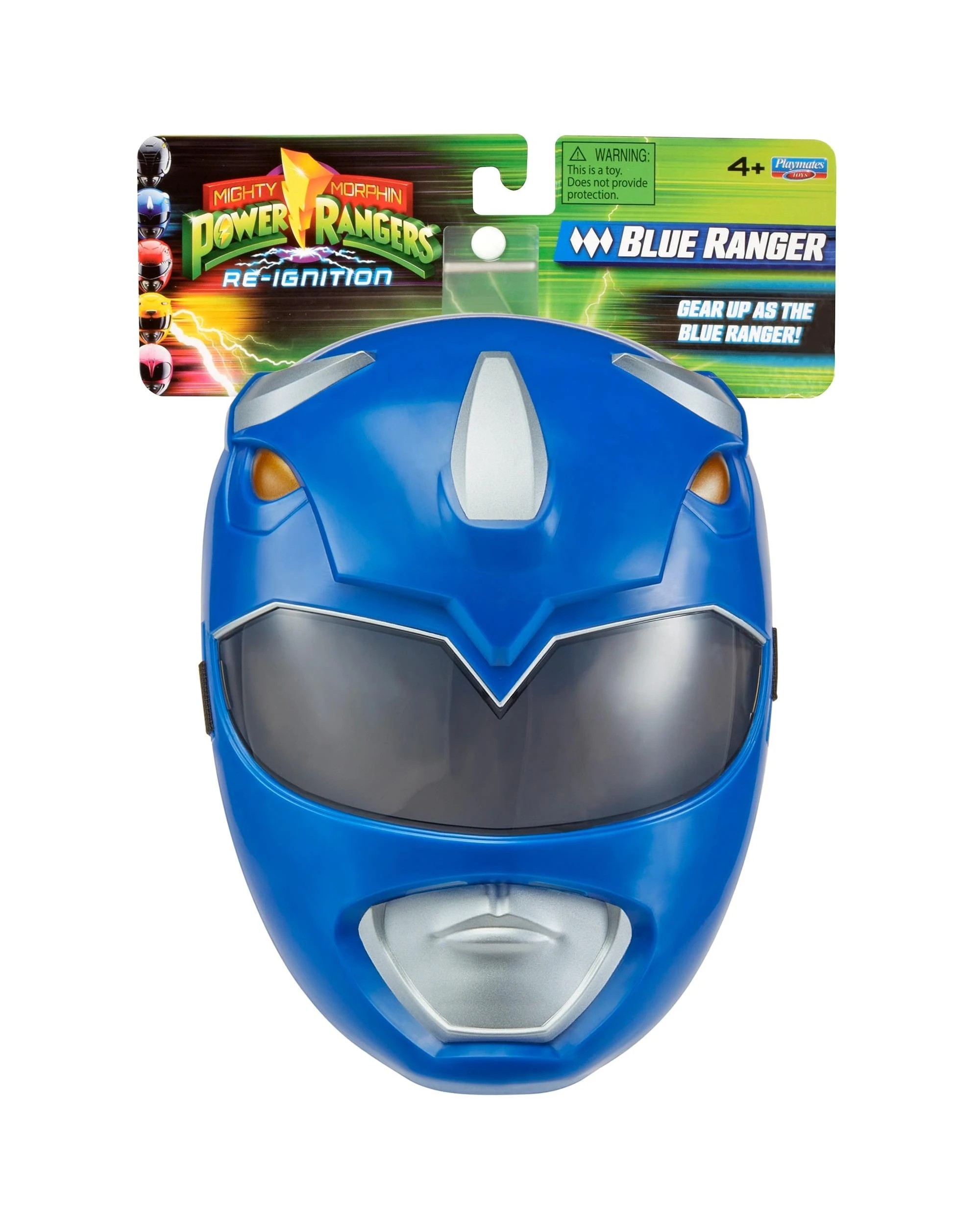 1 Mighty Morphin Power Rangers Re-Ignition Blue Ranger Mask, 1 of 6