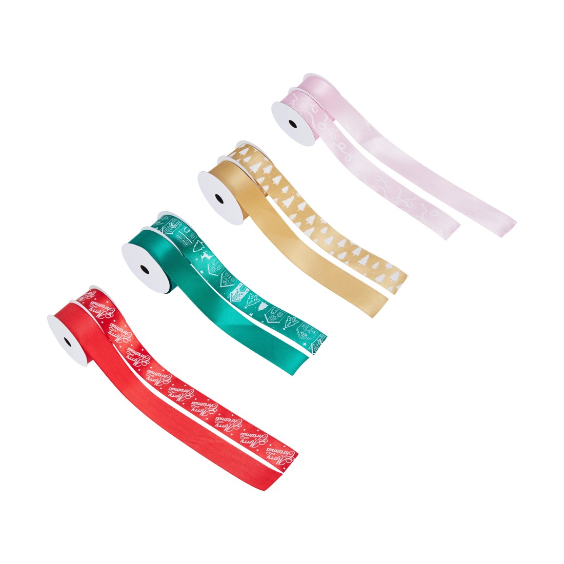 3 2 Pack Christmas Gift Ribbons - Assorted, 3 of 3