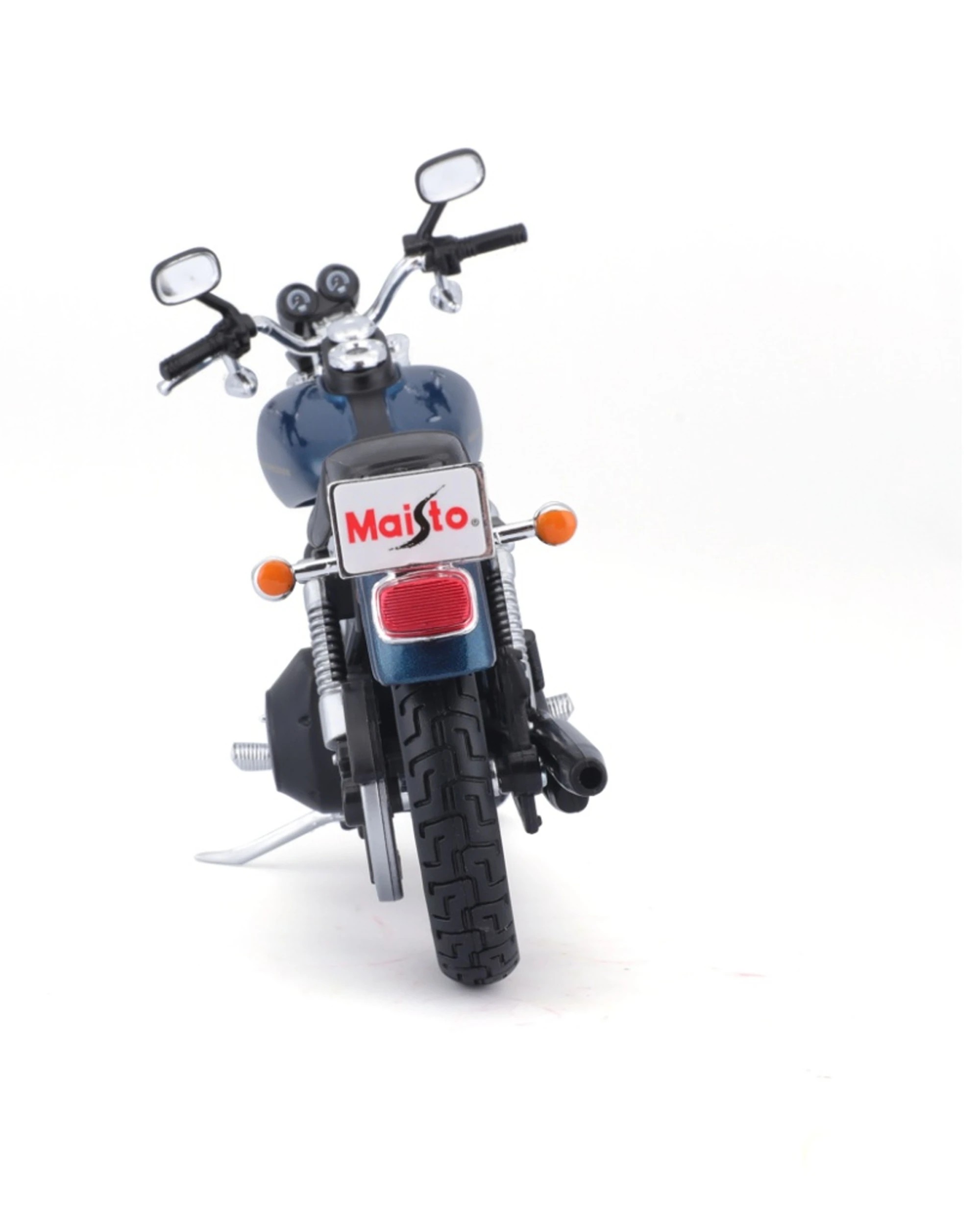 6 Maisto Motorcycle 2004 Dyna Super Glide Sport Model Replica Toy Bike - Blue, 6 of 6