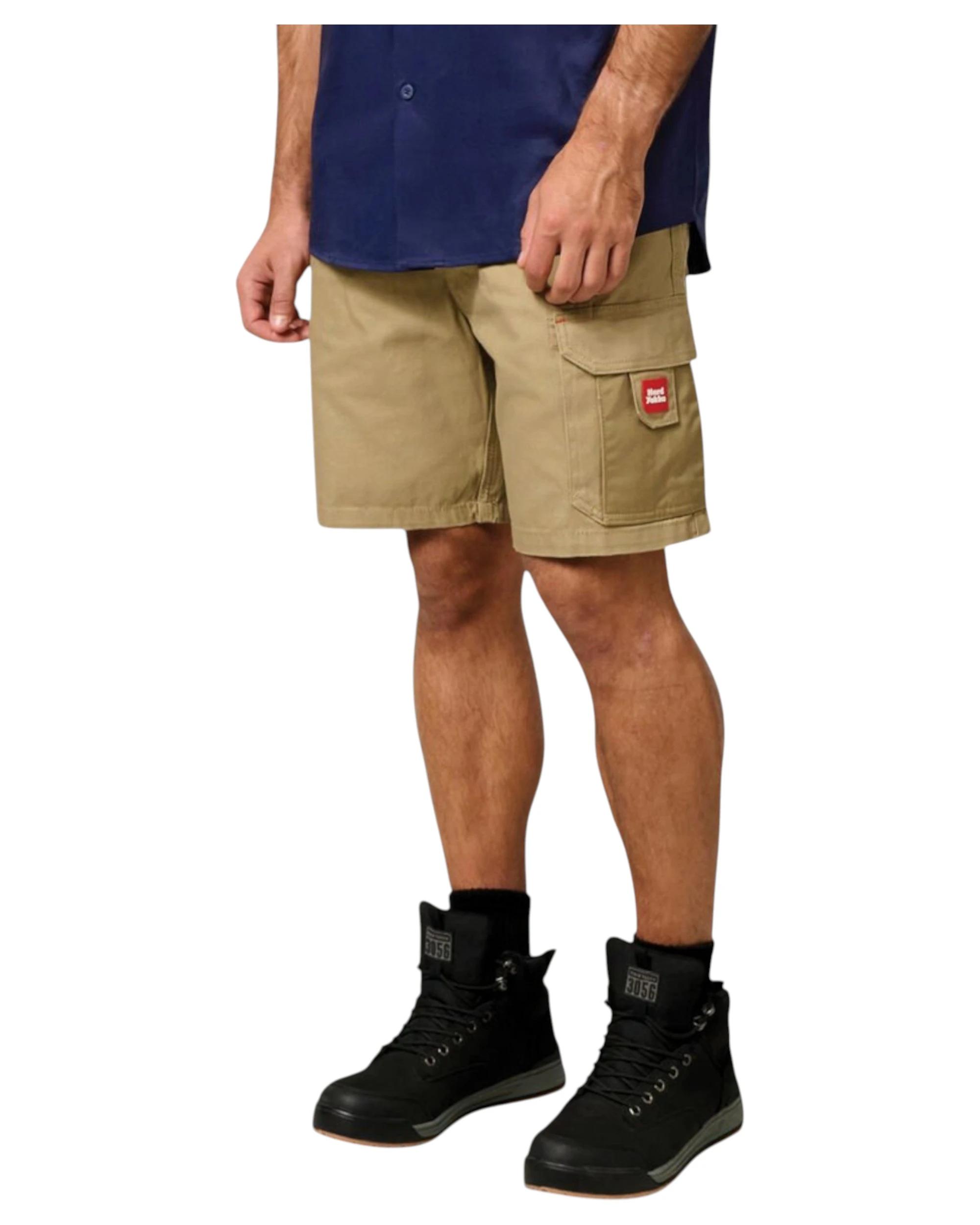 4 Hard Yakka Mens Legends Cargo Short Work Wear Khaki KHAKI, 4 of 6