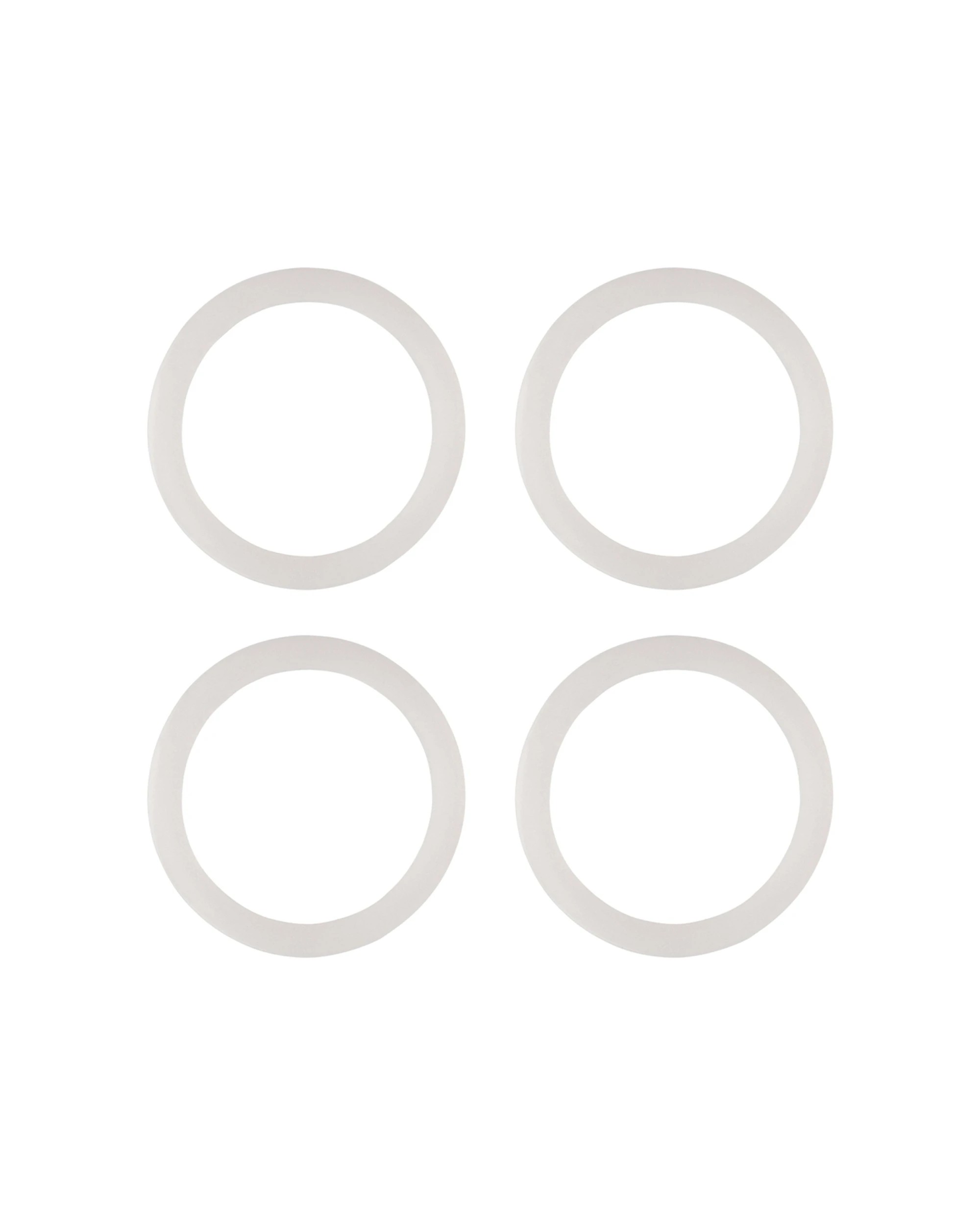 1 Avanti 4PK Inox Silicone Replacement Gasket For Avanti 9 Cup Espresso Maker - White, 1 of 1