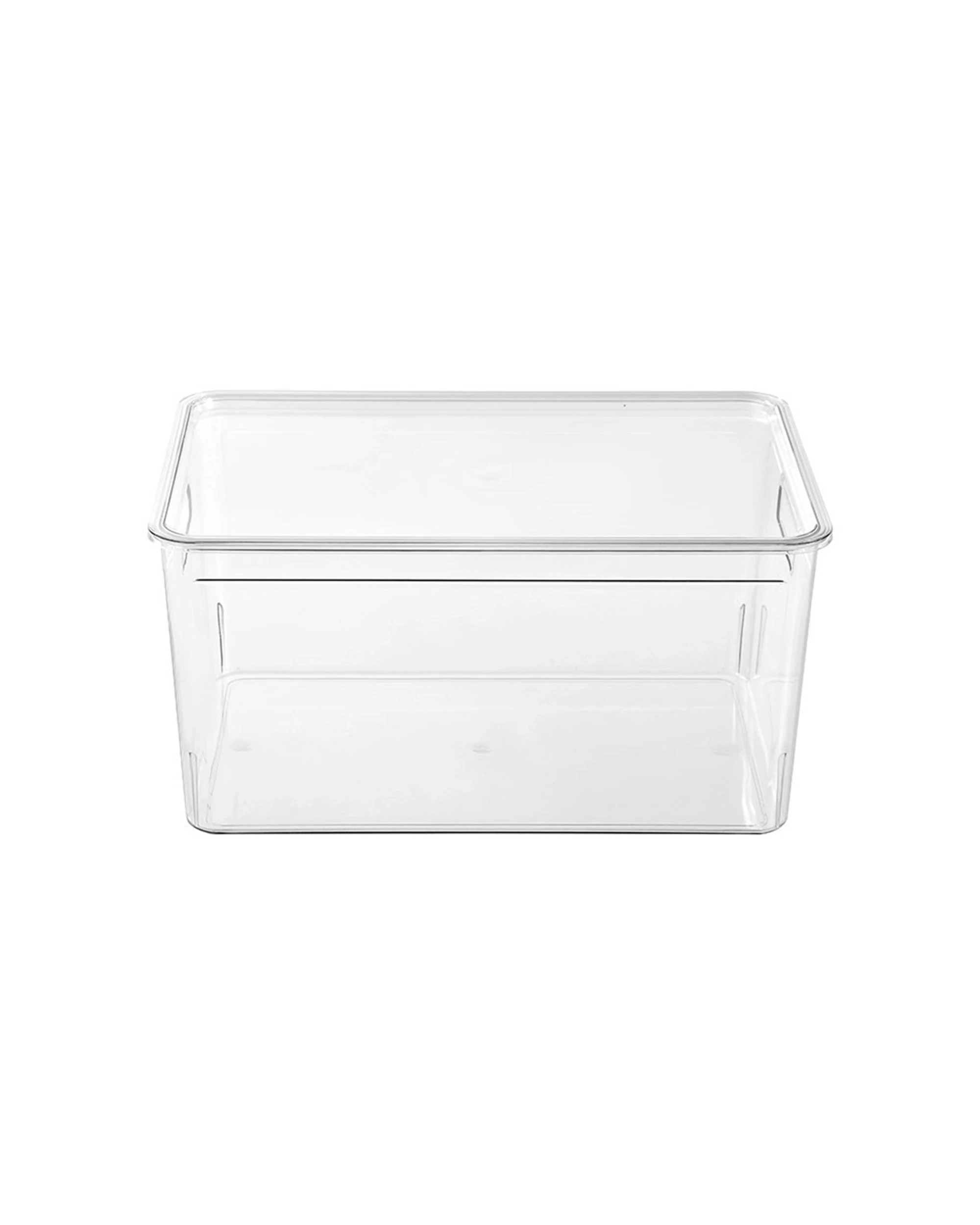 6 Boxsweden Crystal Stackable Lidded Organisation Storage Box 20L - Clear, 6 of 9