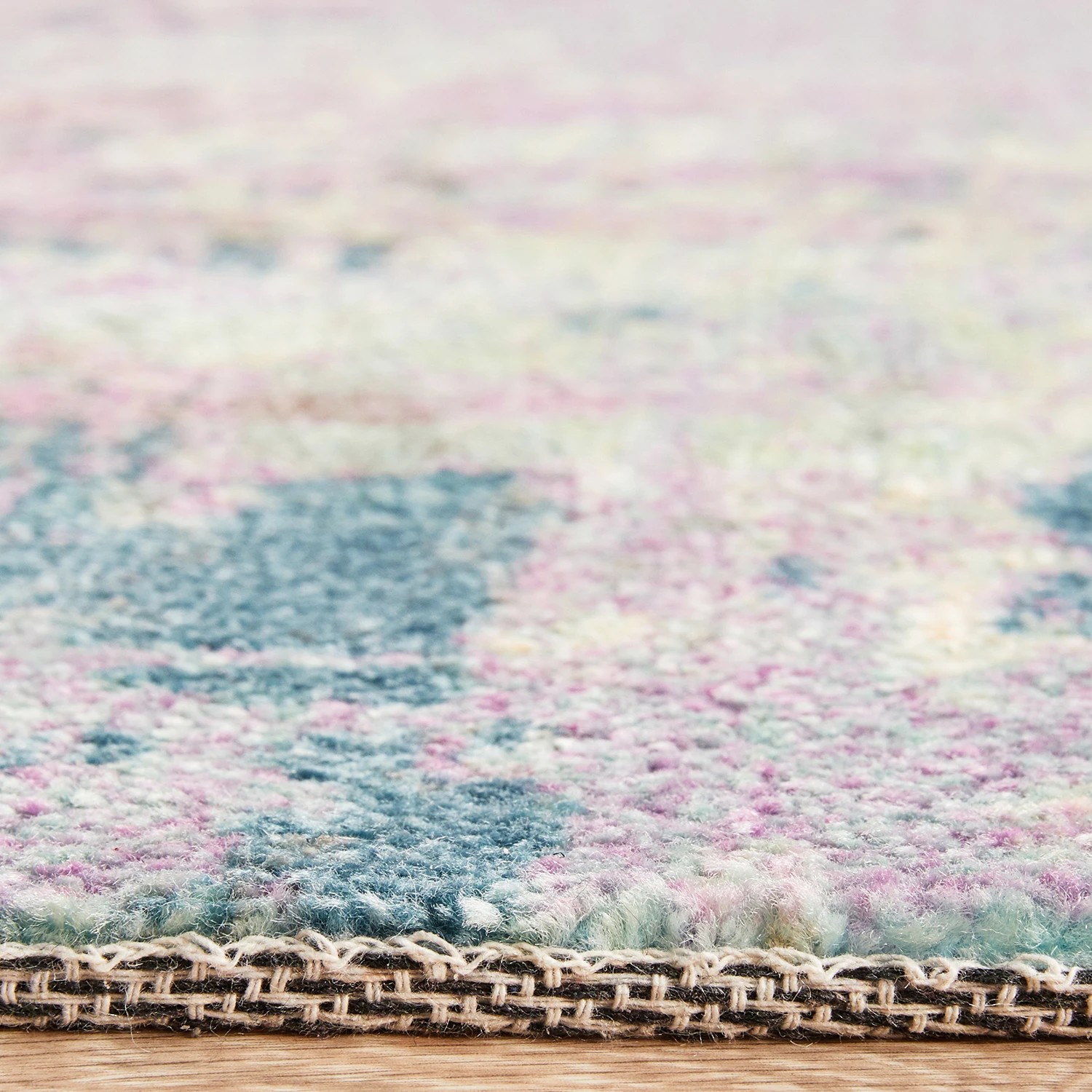 7 Common Ground Rugs Urbanite 562 280x190cm - Large Printed And Hand Carved Floor Rug - Pink, 7 of 8