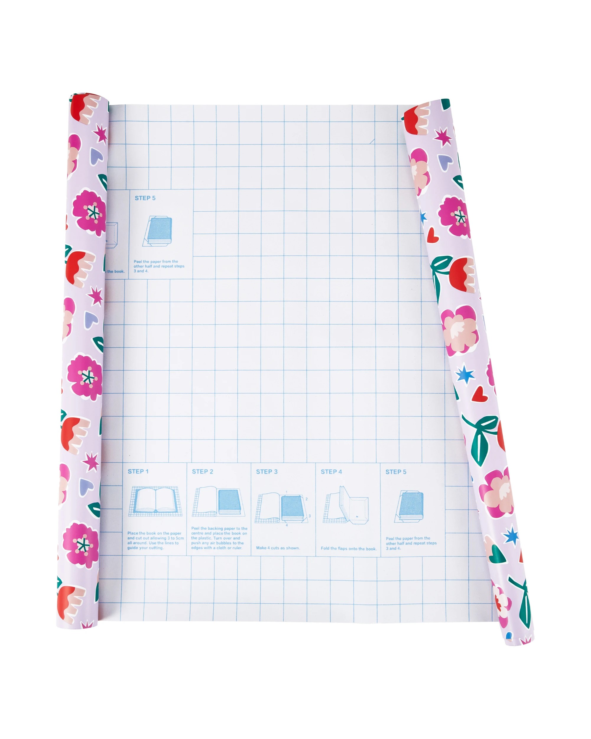 3 Self Adhesive Book Cover - Floral, 3 of 5