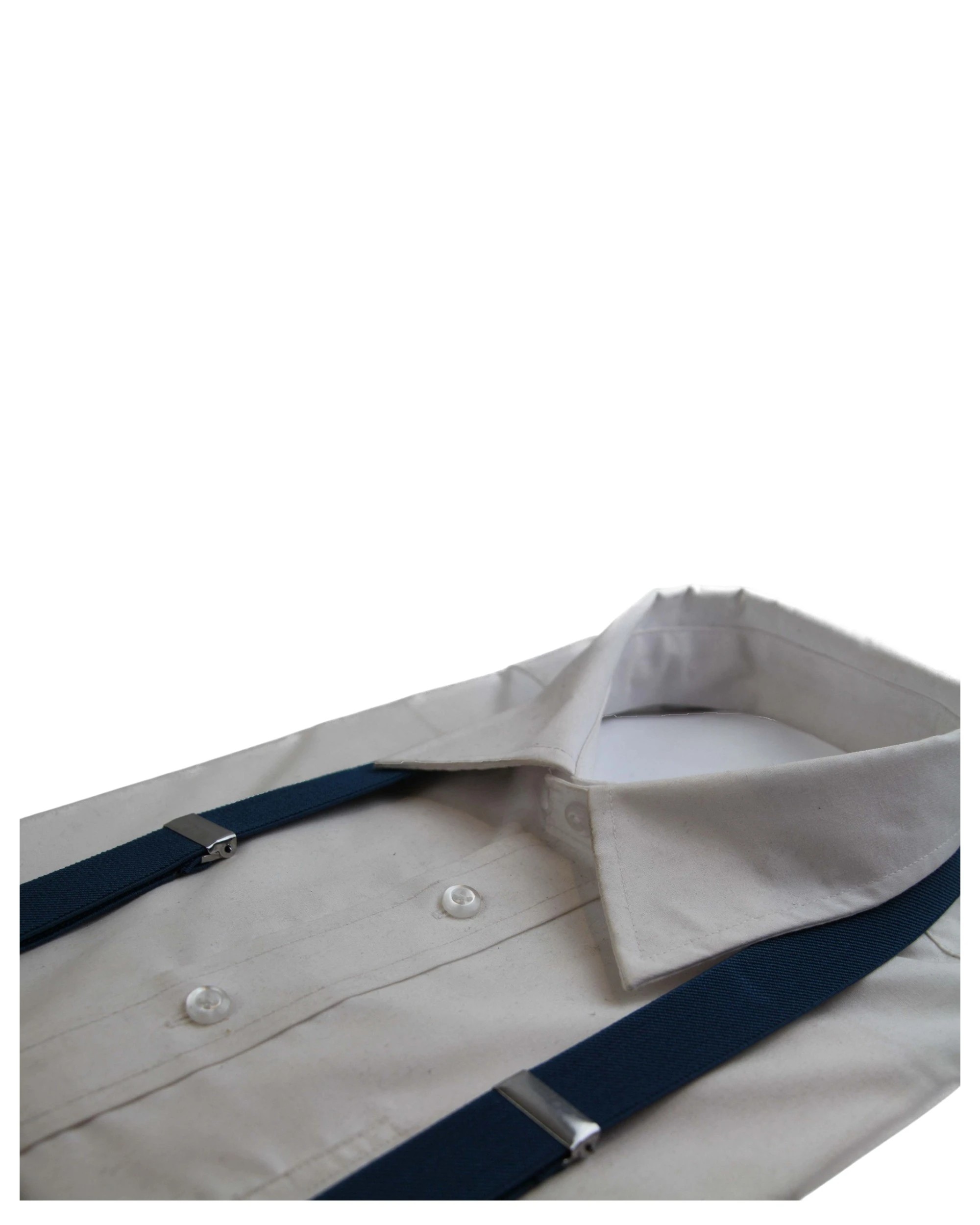 2 Zasel Mens Adjustable 100cm Ocean Suspenders - Blue - Blue, 2 of 2
