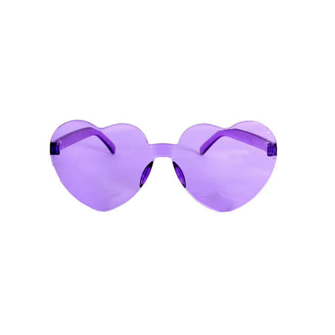 1 Br Costumes Party Sun Glasses Perspex Hearts Costume - Purple, 1 of 2