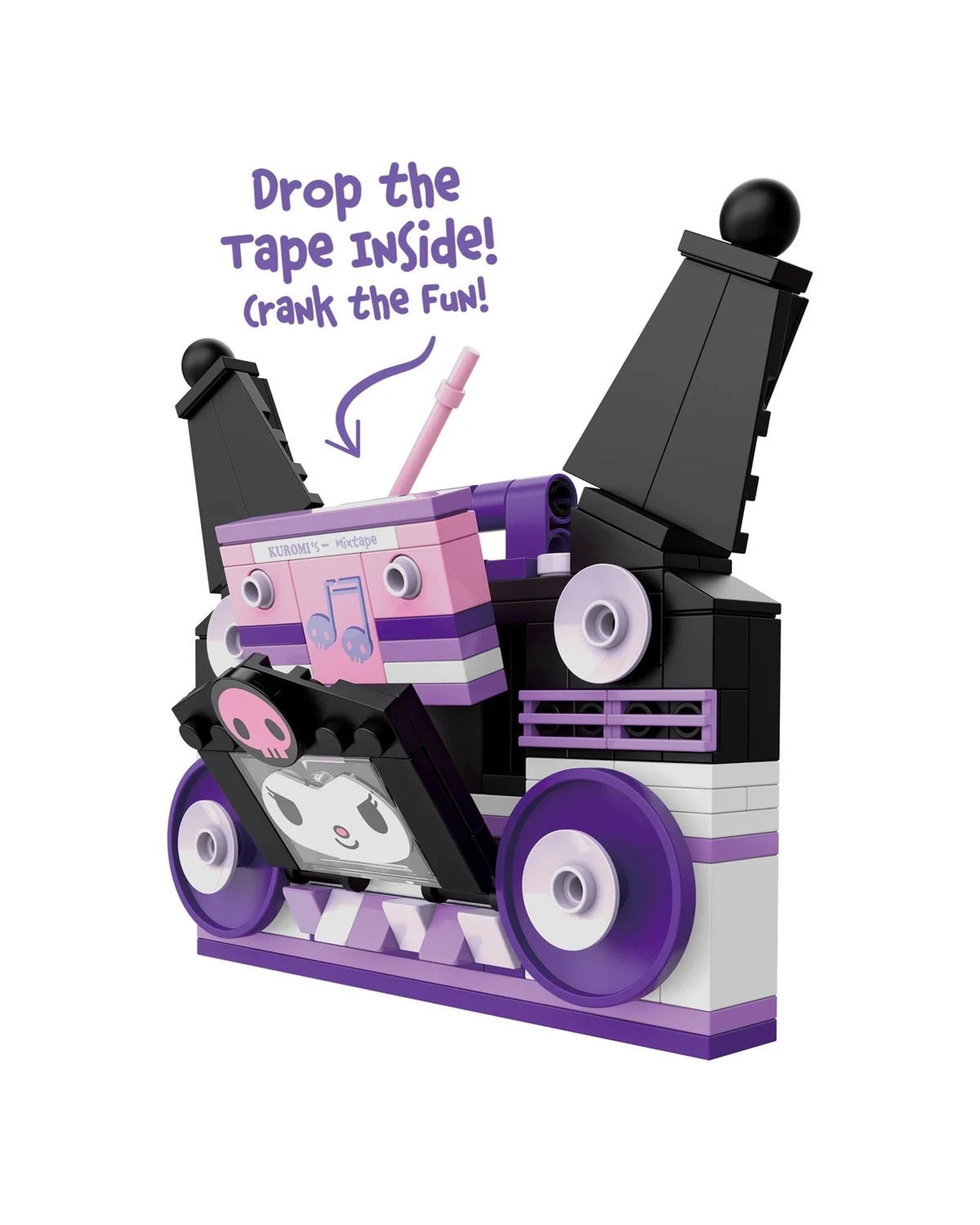 5 Brickcraft Hello Kitty and Friends Kuromi BoomBox Building Set 142 Pieces - Purple, 5 of 7