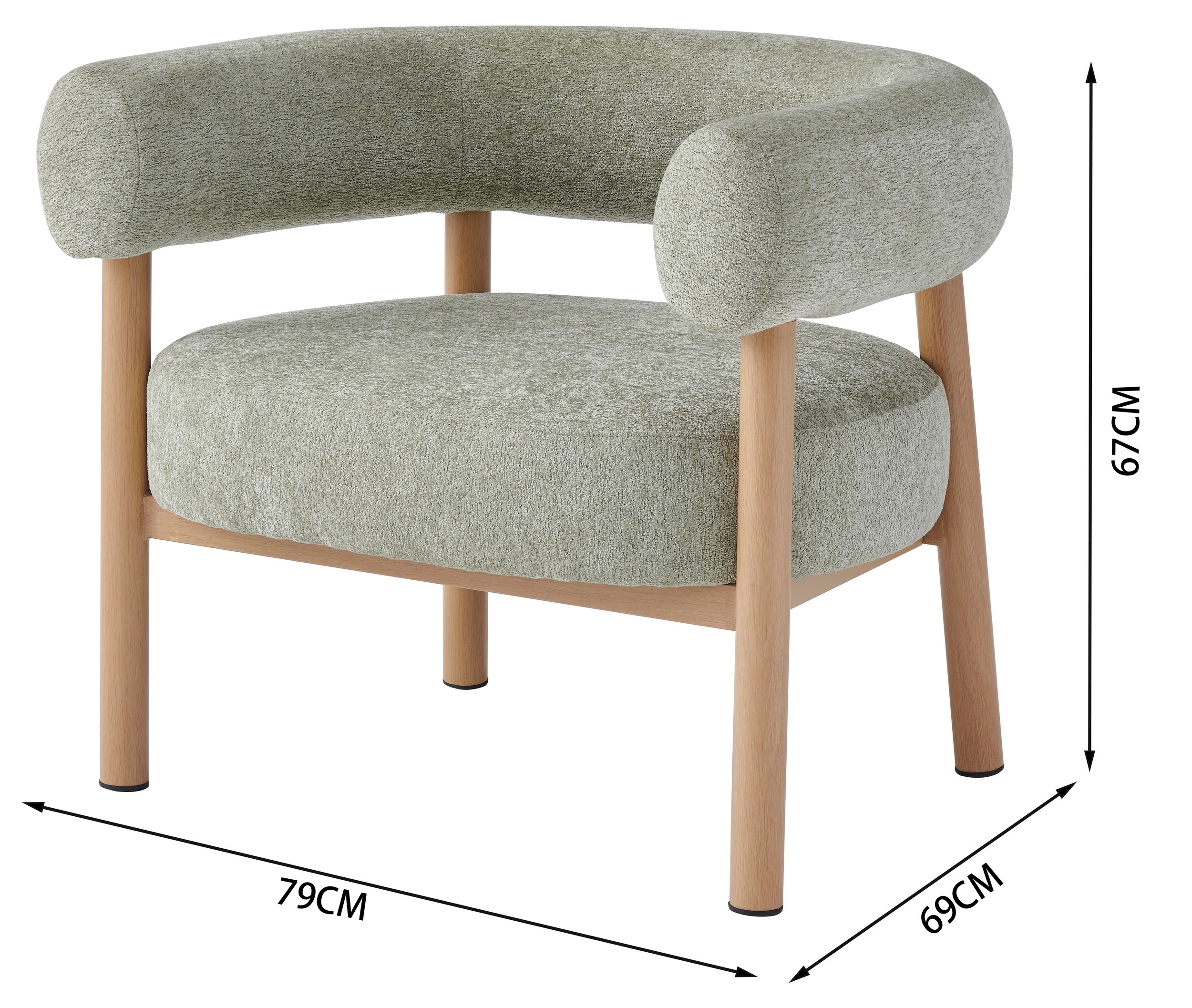 9 Jumi Lounge Chair - Green, 9 of 9