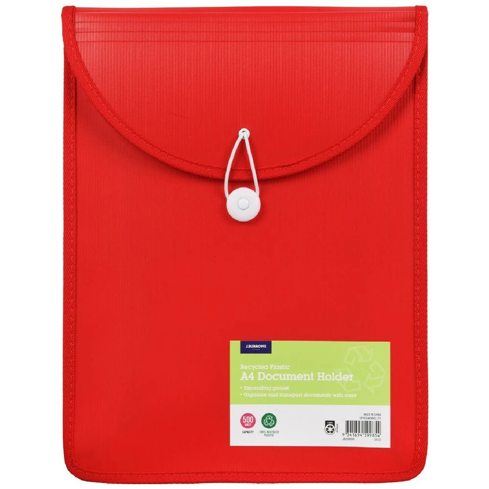 1 J.Burrows Top Load Attachment File A4 Red, 1 of 4