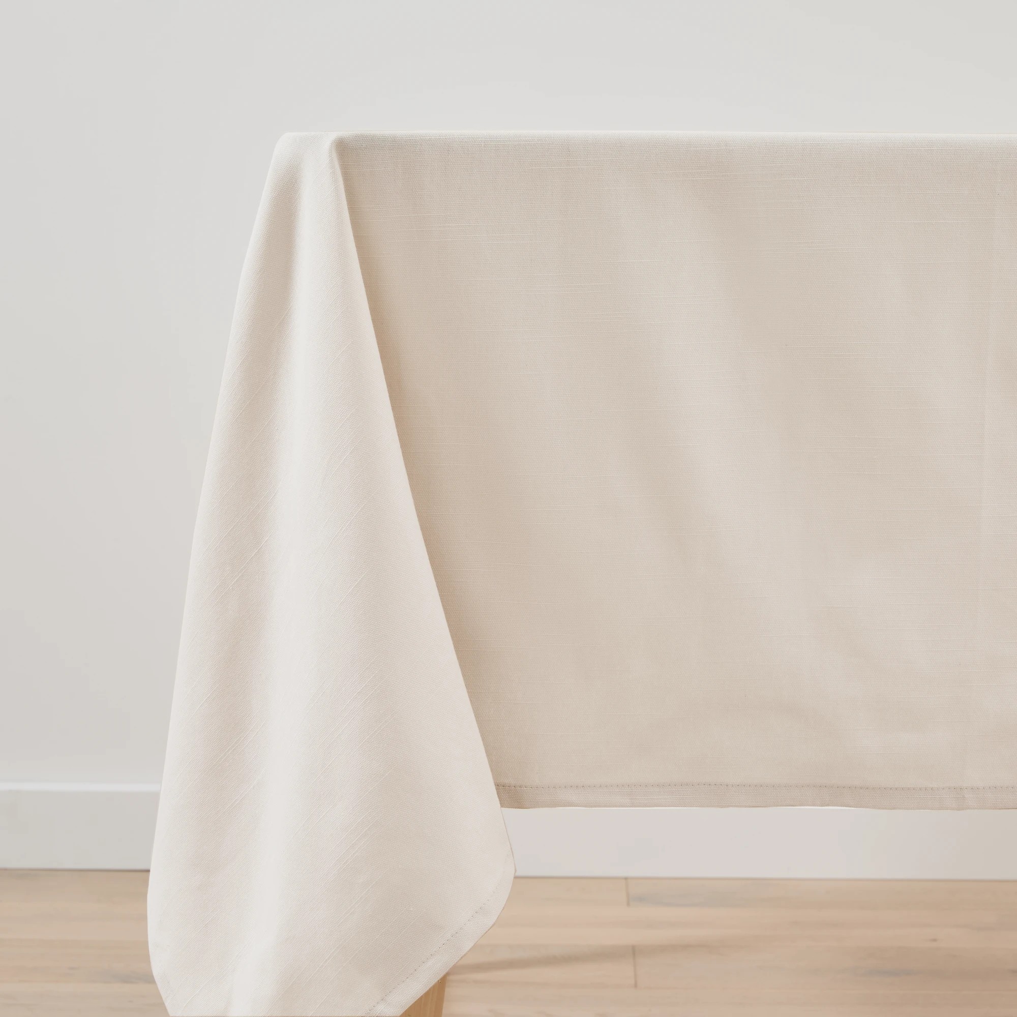 3 Sand Extra Large Linen Look Tablecloth, 3 of 6