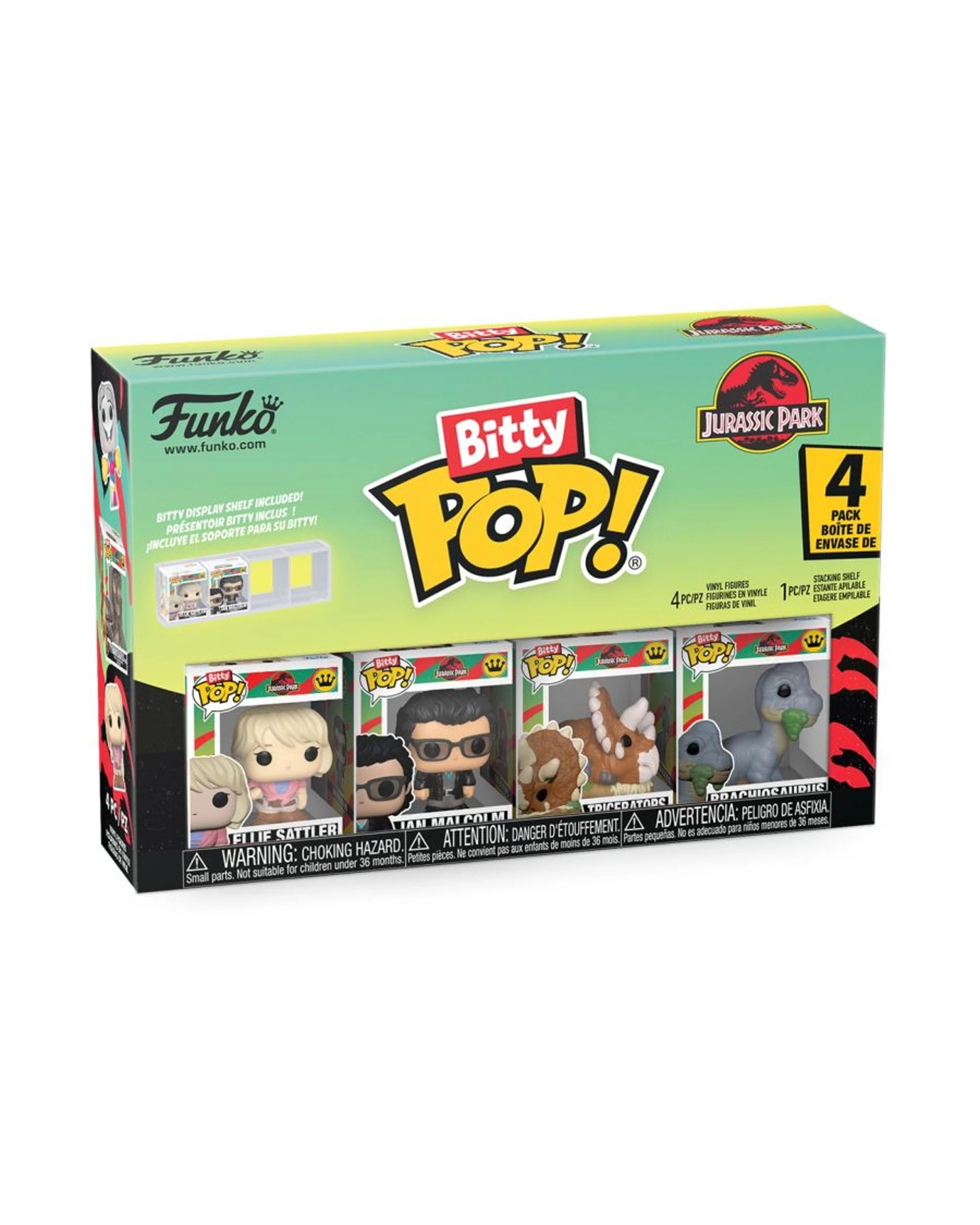 2 Jurassic Park Triceratops Bitty Funko POP! Vinyl 4-Pack, 2 of 3