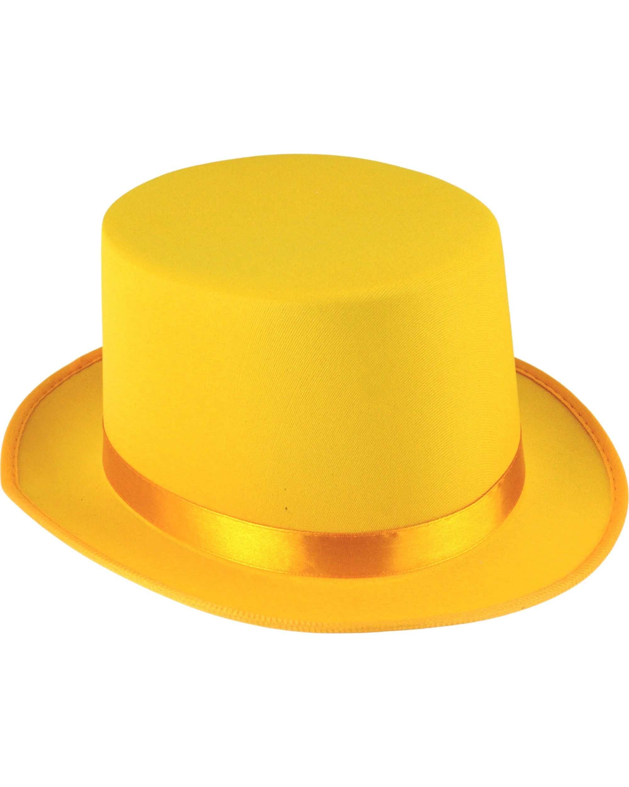 1 Partyrama Adult Top Hat - ONE SIZE - Yellow, 1 of 1