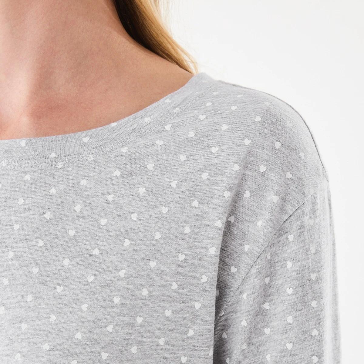 6 Long Sleeve Nightie Heart Dot, 6 of 7