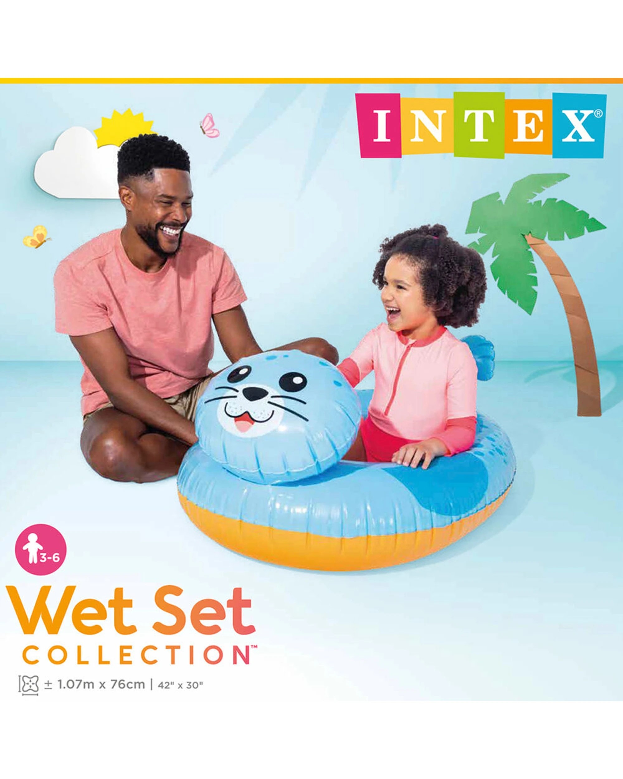 8 Intex Inflatable Pool Cruisers - Assorted Kids Water Float Accessory Ages 3-6 - Assorted, 8 of 9
