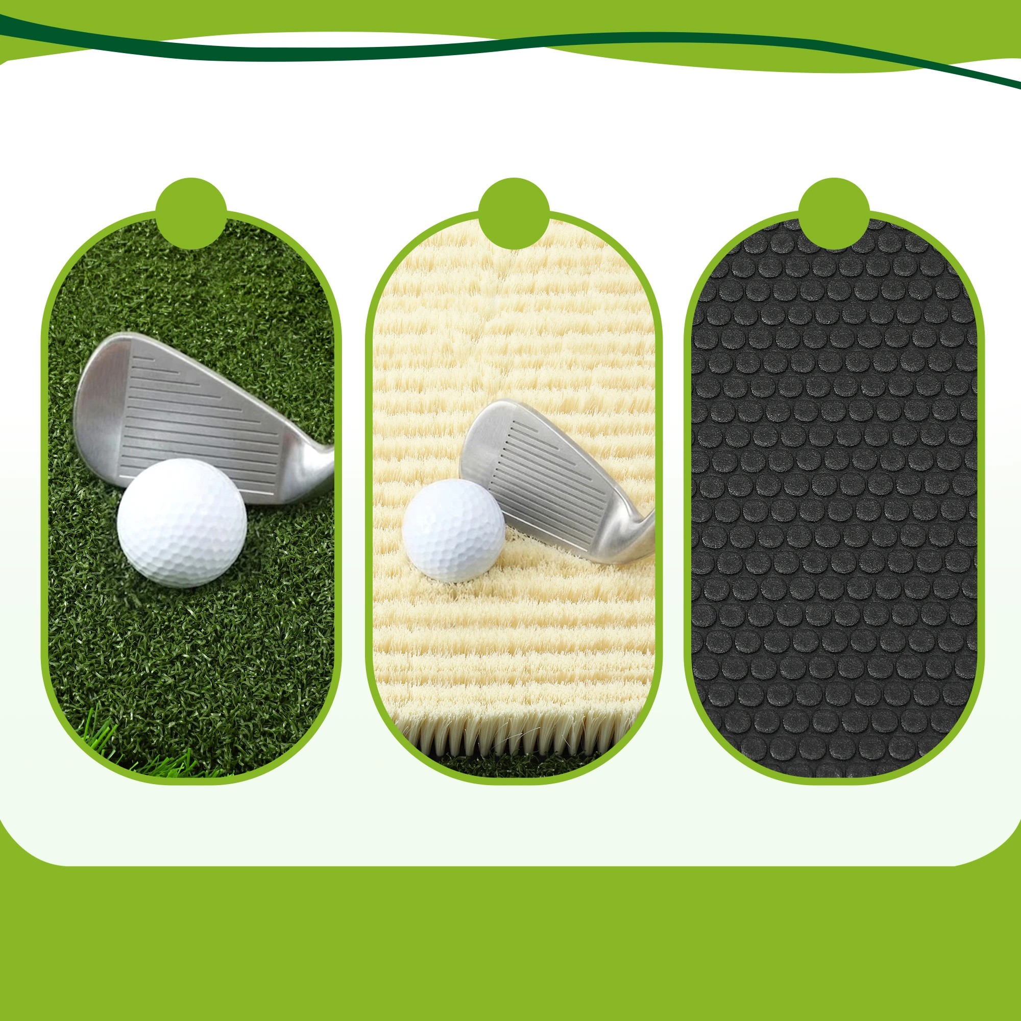 7 Everfit Golf Hitting Mat Practice Turf 4 in 1 Foldable Training Aid Backyard - Green, 7 of 8