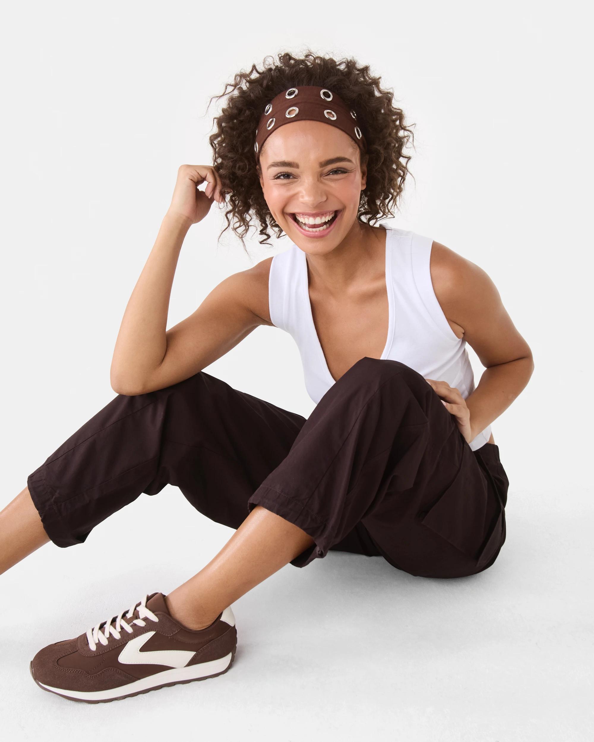 8 Balloon Leg Cargo Pants Choc Plum, 8 of 10