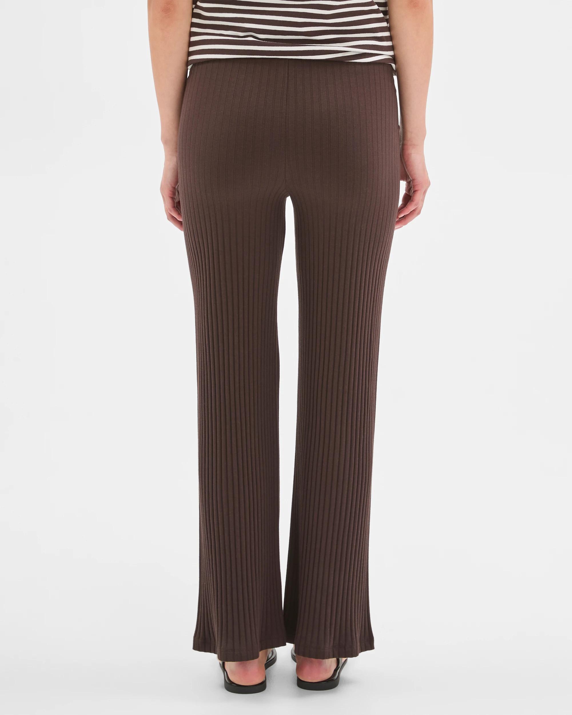 7 Target Maternity Over The Belly Rib Knit Lounge Pants BRUNETTE, 7 of 7