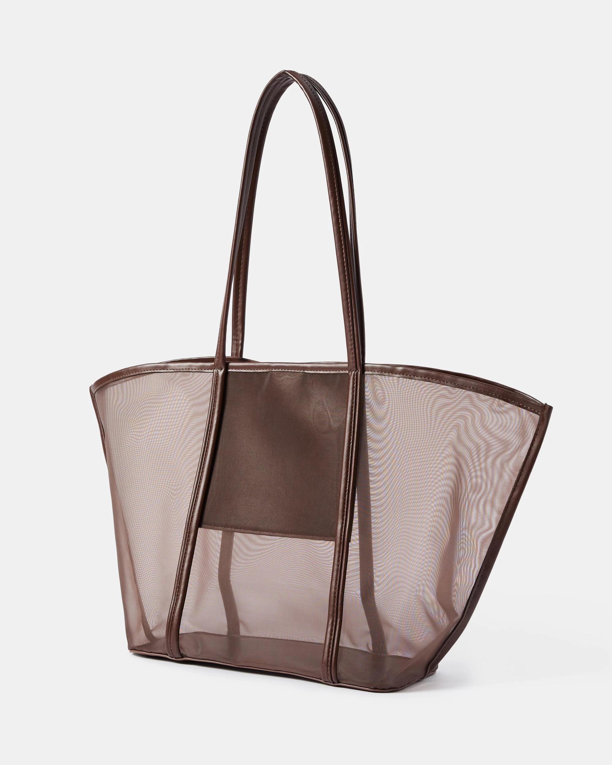 2 Mesh Tote Bag Chocolate, 2 of 4