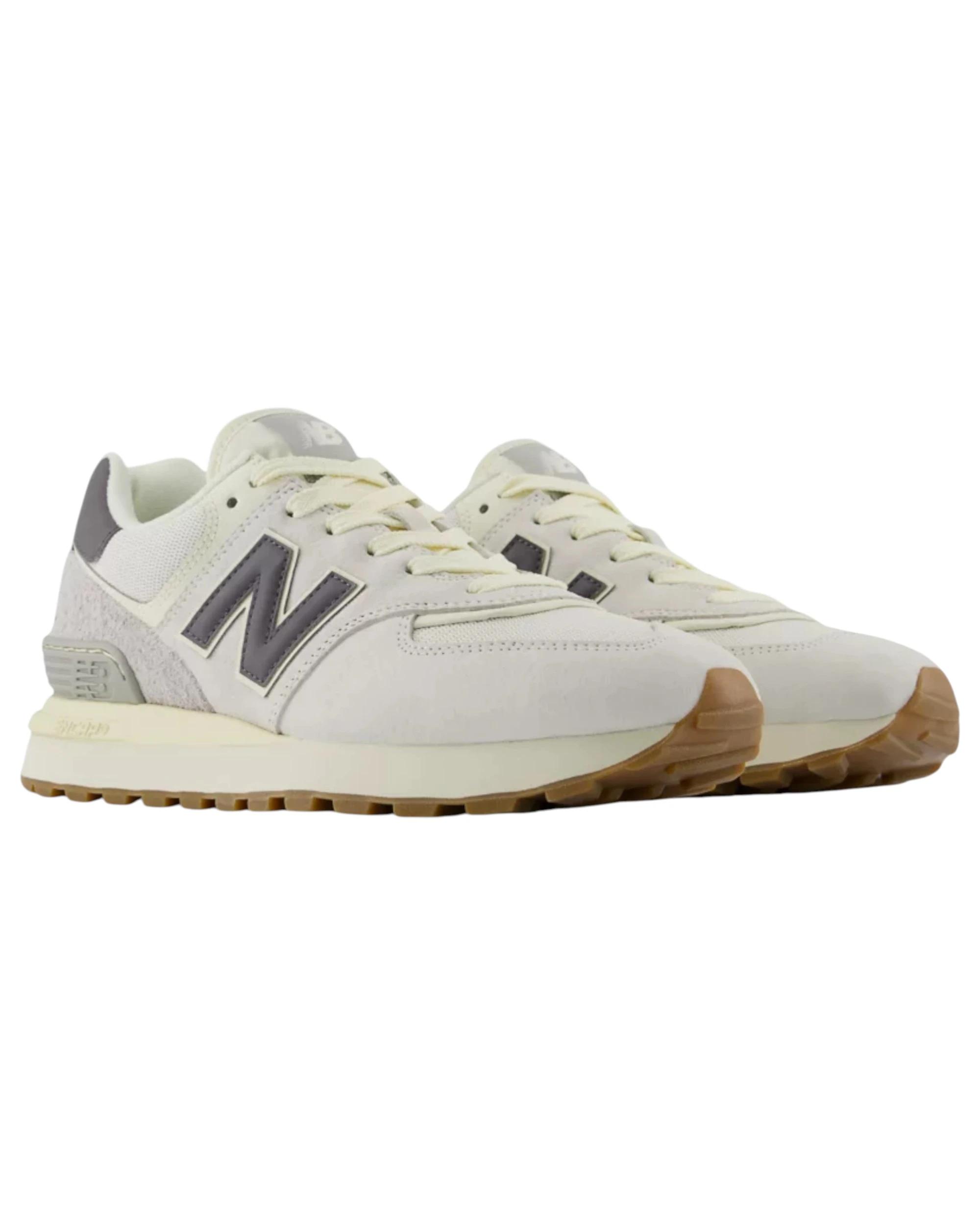 3 New Balance Mens 574 Alloy/ White Athletic Shoes ALLOY/WHITE, 3 of 5