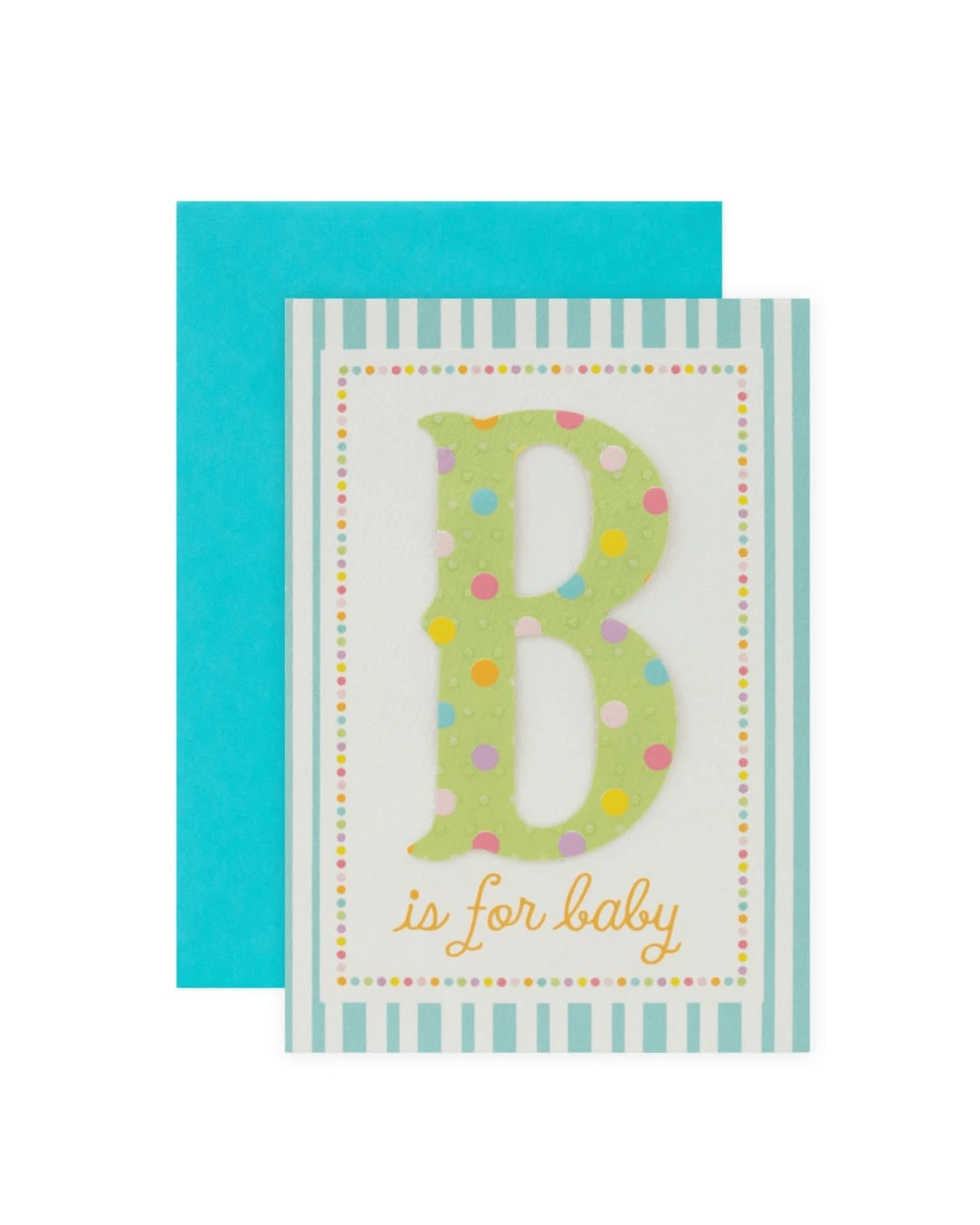 1 Connections from Hallmark Baby Shower Card - B for Baby, 1 of 3