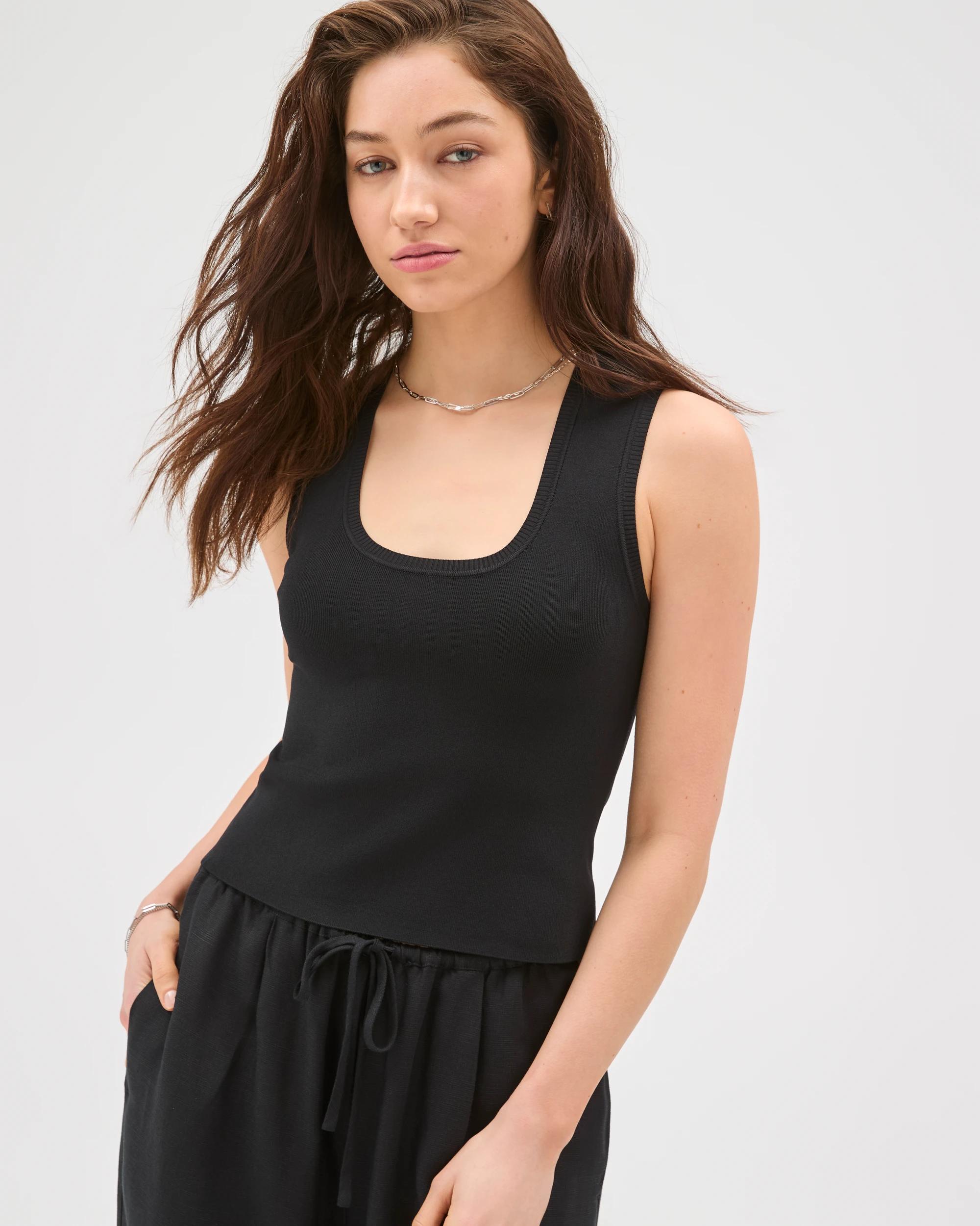 2 Lily Loves Horseshoe Tank Top BLACK, 2 of 6