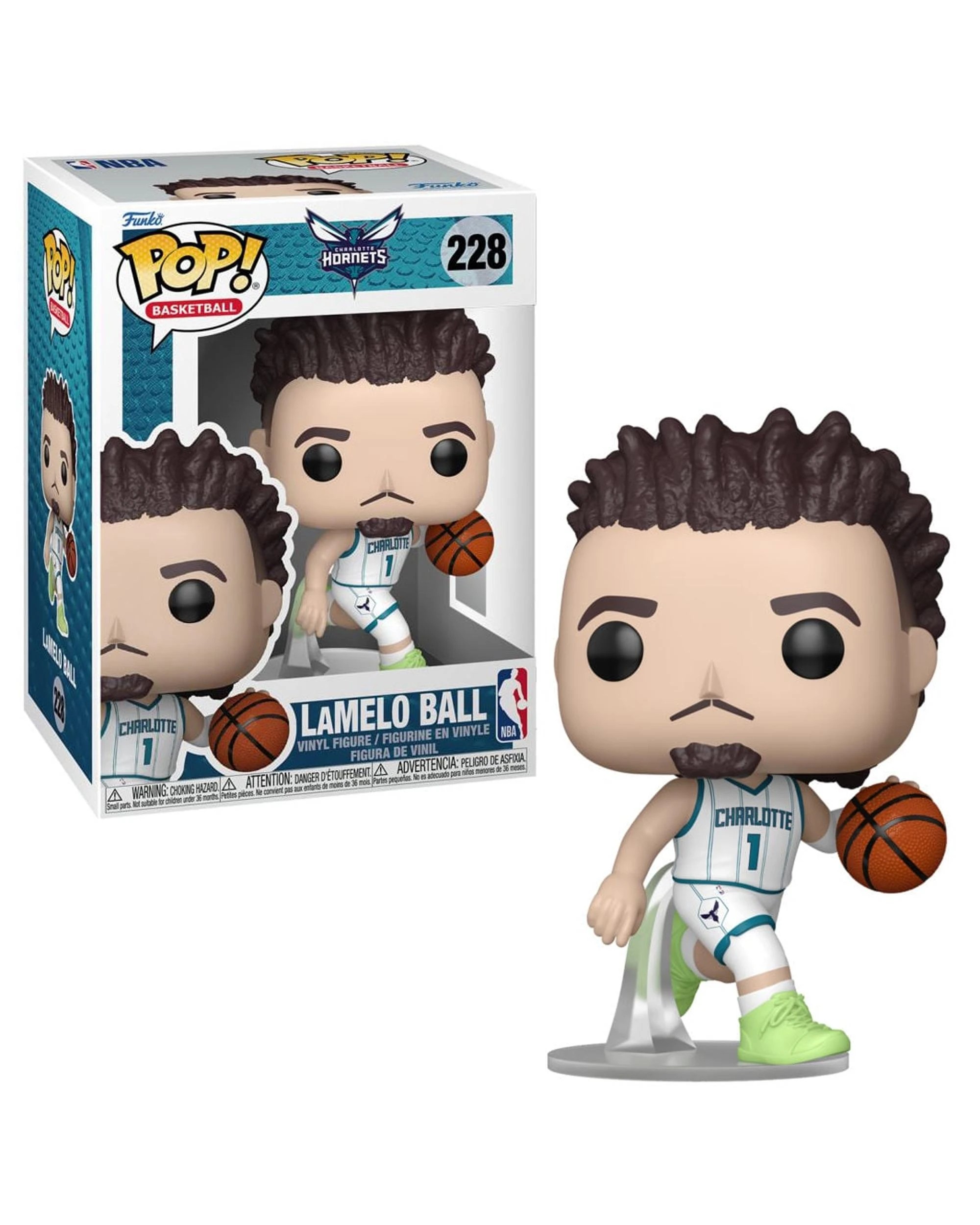1 NBA Charlotte Hornets LaMelo Ball - Home -  Funko POP! Vinyl, 1 of 3