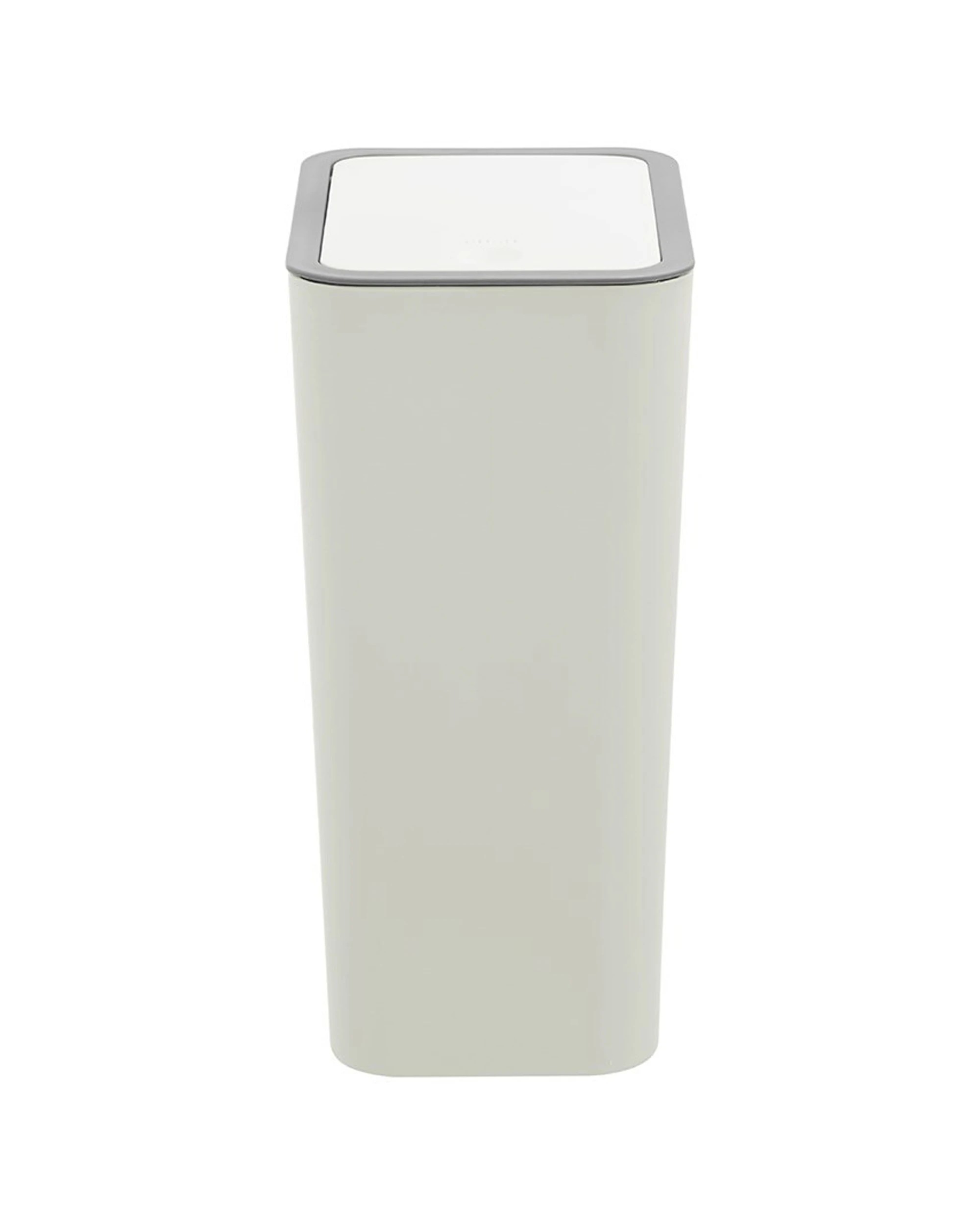 2 Boxsweden Touch Top Rubbish Bin Rectangle 10L - White, 2 of 7