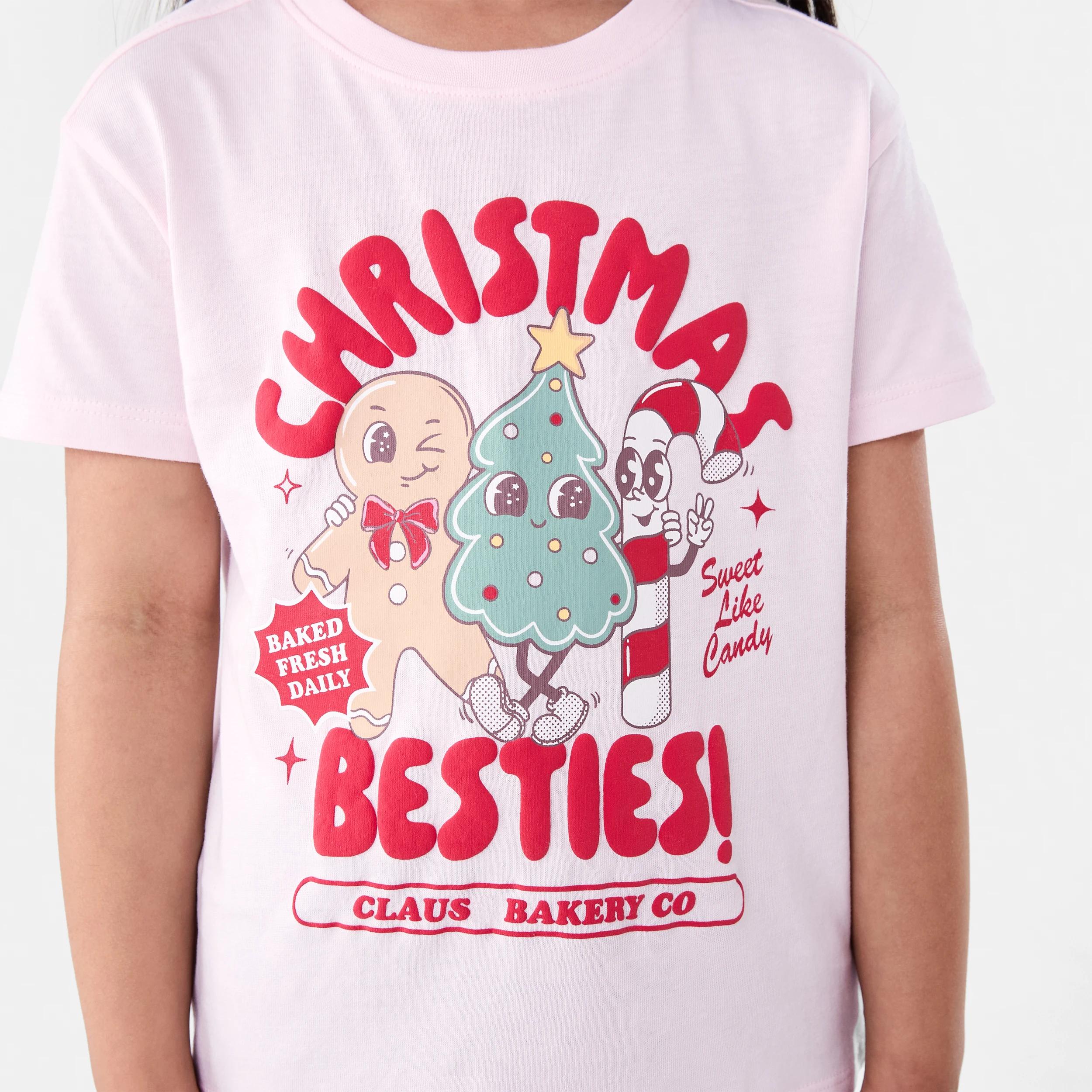 4 Christmas Print T-shirt Pnk Icons, 4 of 6