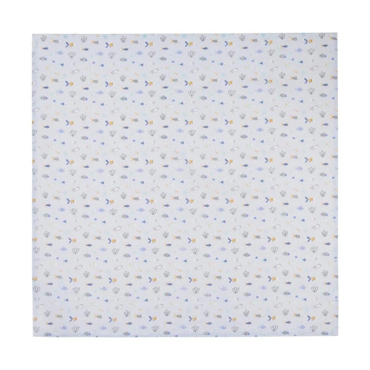 4 3 Pack Organic Cotton Muslin Wraps - Ocean, 4 of 6