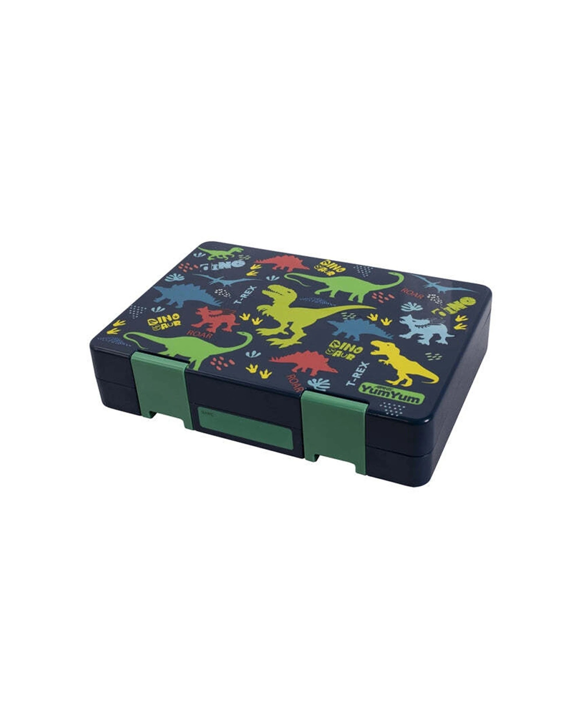 1 Avanti Yum Yum Kids Children Bento Box With Divider Dinosaur Parade Pattern - Multi, 1 of 1