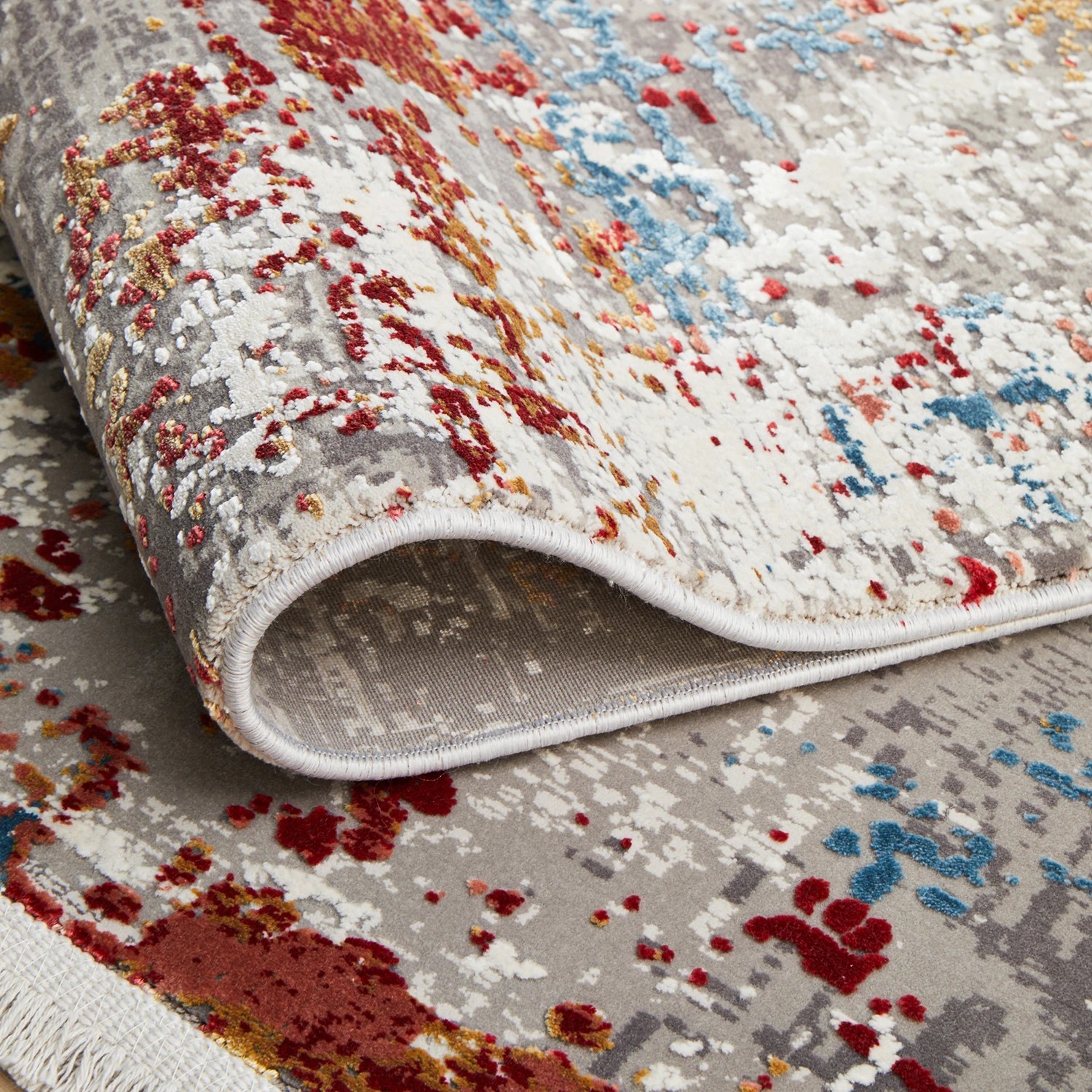 9 Common Ground Rugs Glimmers 106 230x160cm - Medium Bamboo Silk Floor Rug - Multi, 9 of 9
