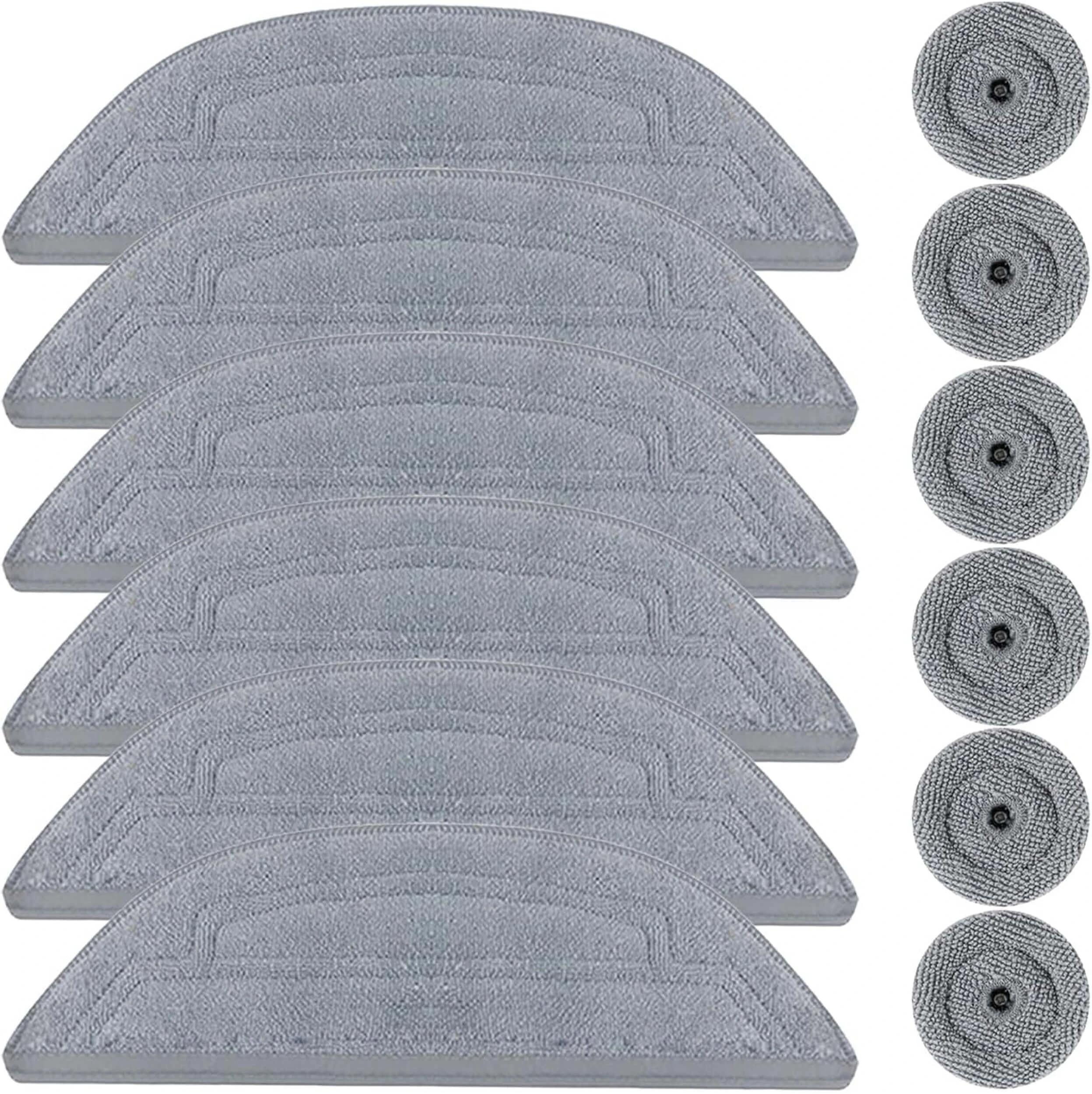 1 Hygieia 6pk VibraRise & Edgewise Mop Cloths For Roborock S8 MaxV Ultra & S8 Max Ultra Robots - Grey, 1 of 3