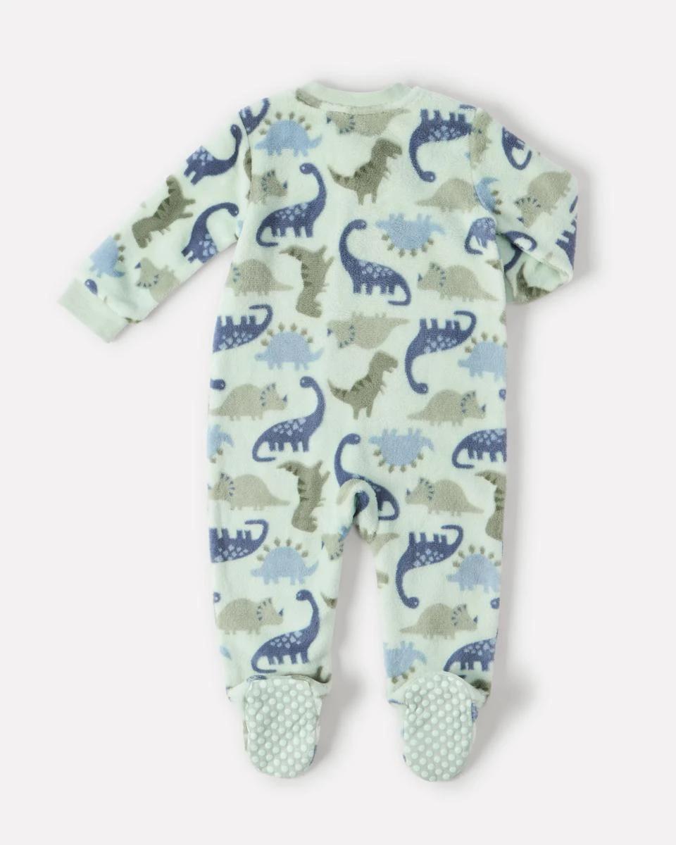 2 Fluffy Coverall Blu Dino, 2 of 4