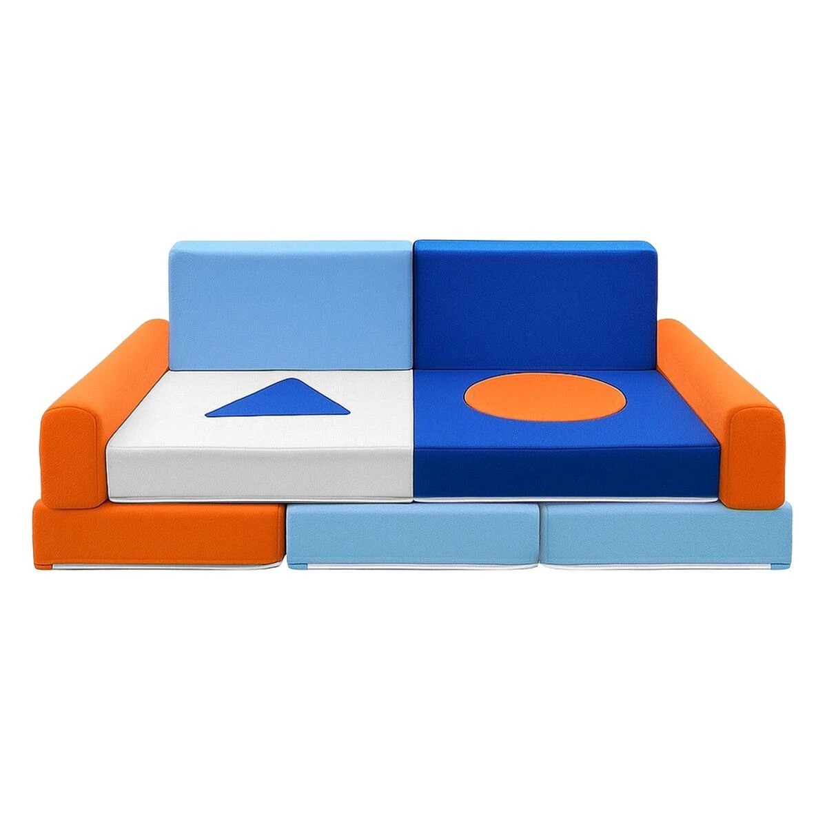 1 Ausway Kids Sofa Set Modular Couch Play Lounge, 1 of 3