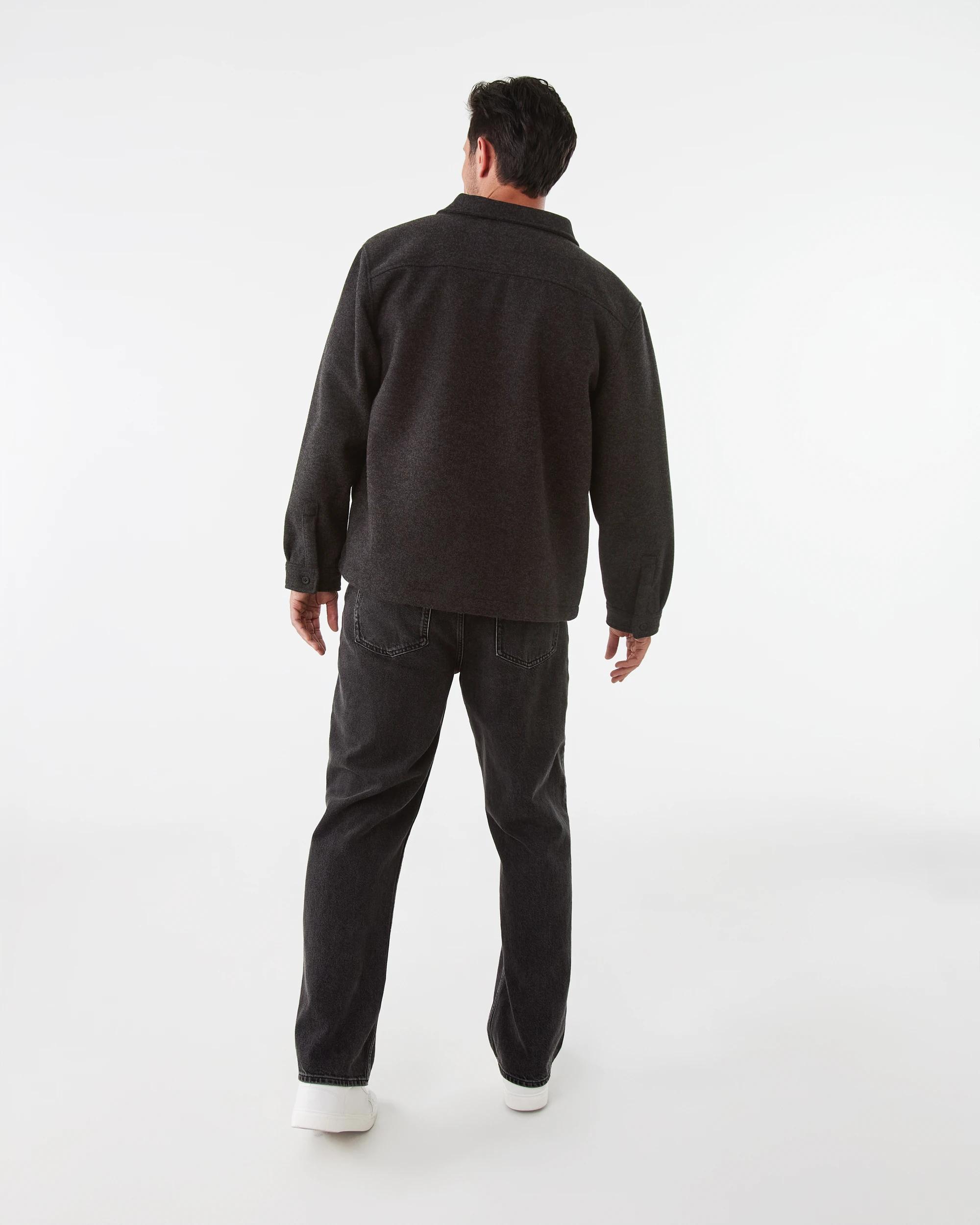 4 Melton Shacket Gry Chmrle, 4 of 7