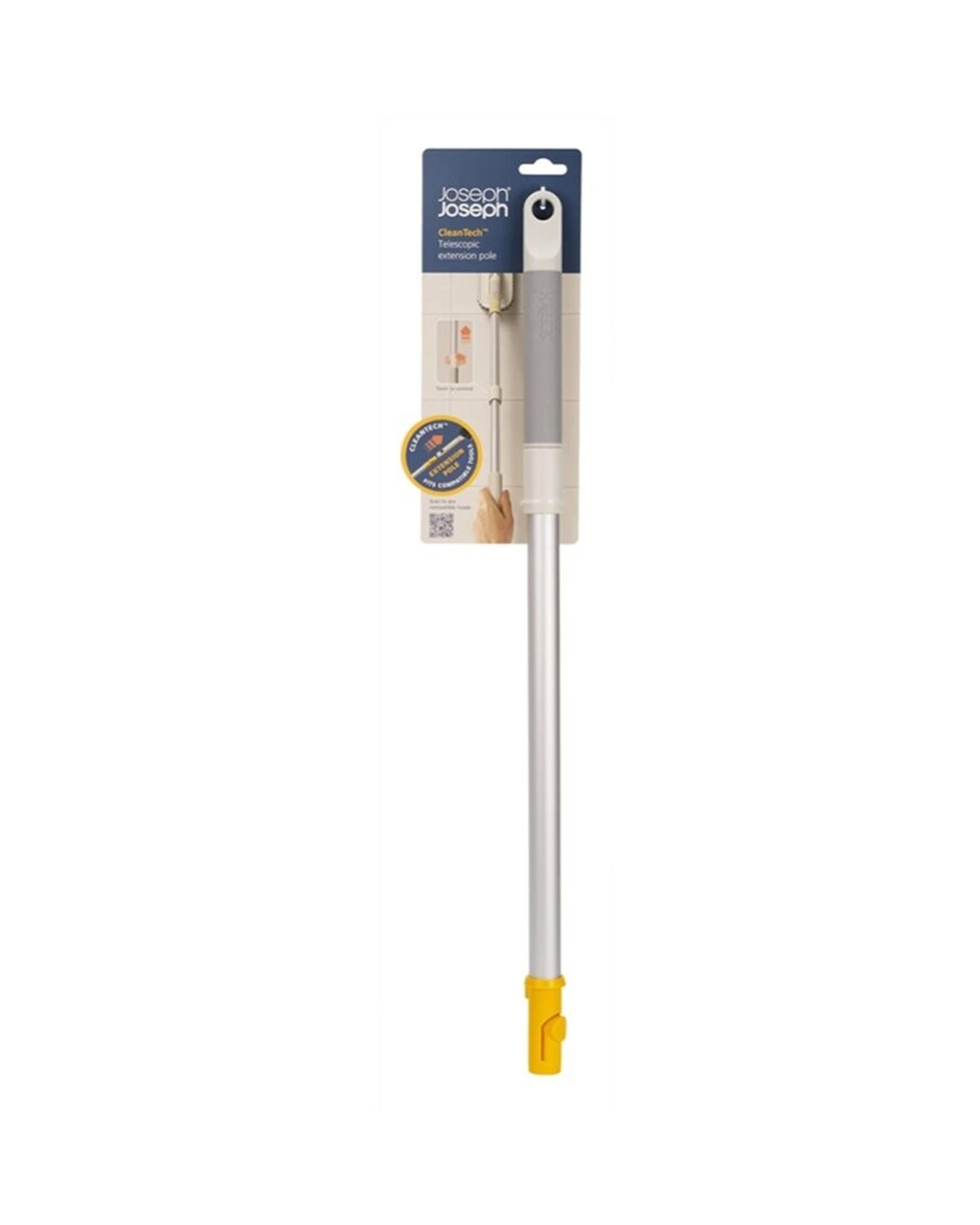1 Joseph Joseph CleanTech Telescopic Extension Cleaning Tool Pole 61cm To 86cm - Silver, 1 of 6