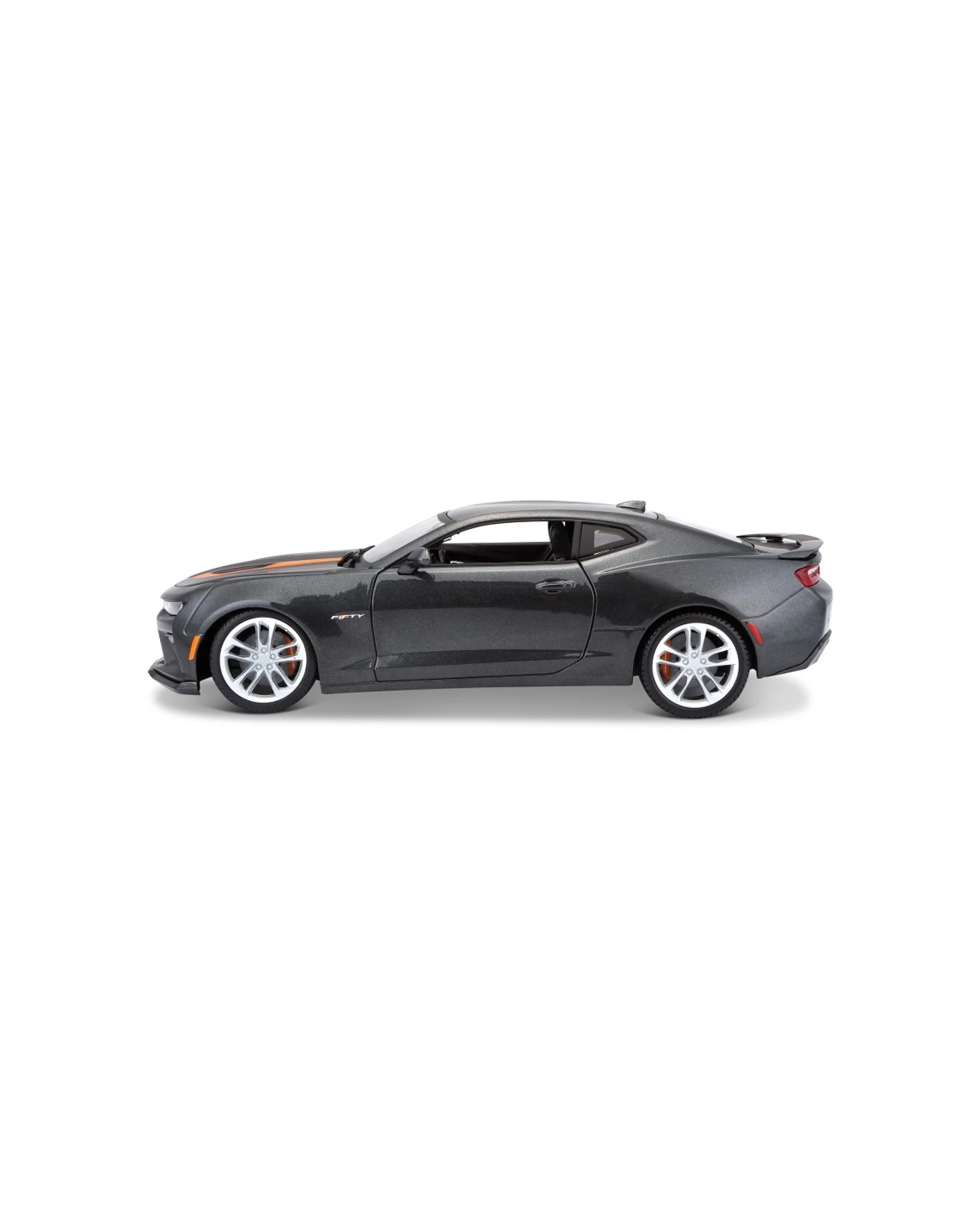 2 Maisto 2017 Chevrolet Camaro 50th Anniversary Model Car Replica - Grey, 2 of 8