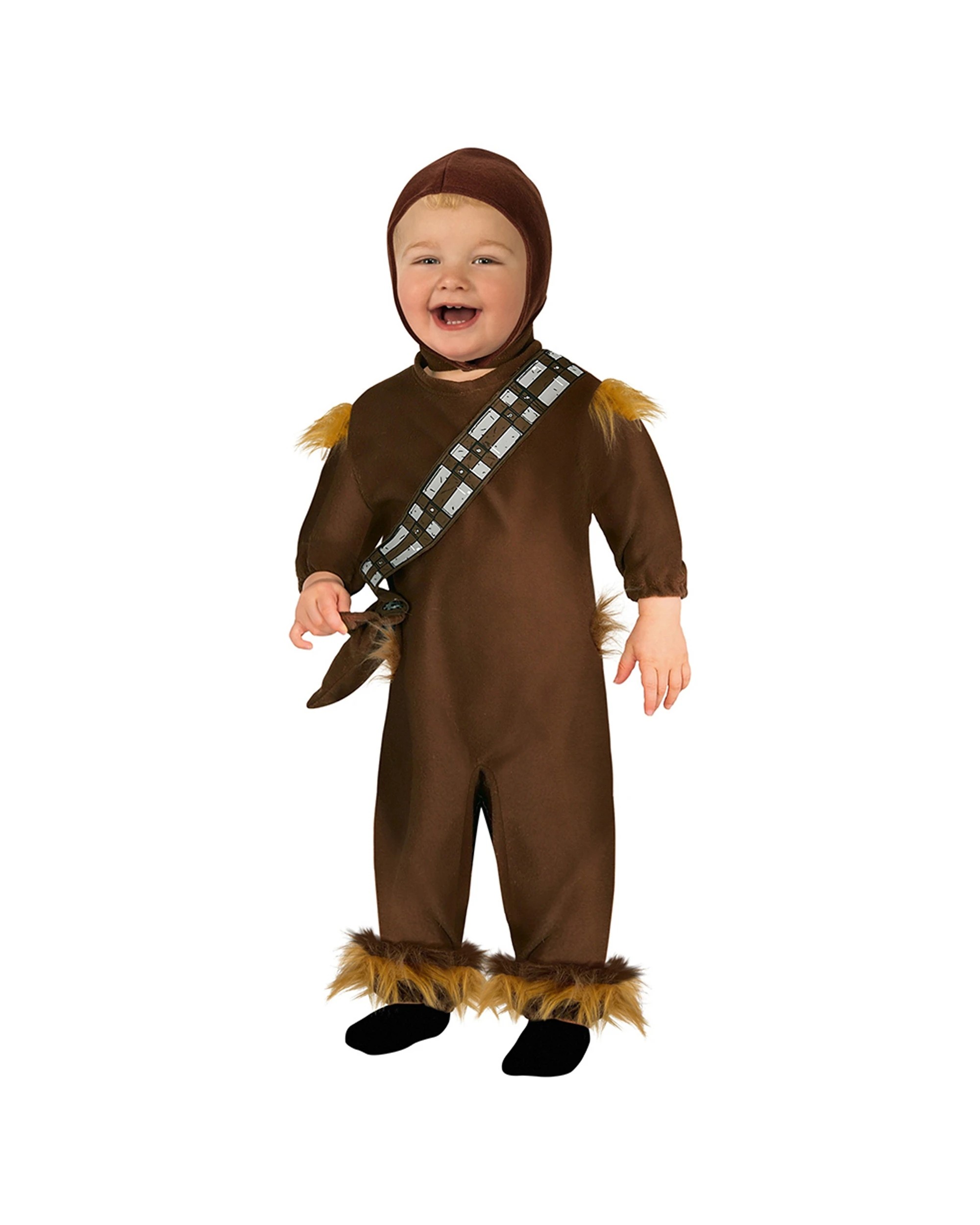 1 Rubies Star Wars Chewbacca Jumpsuit Headpiece Costume Size Toddler - Brown, 1 of 3