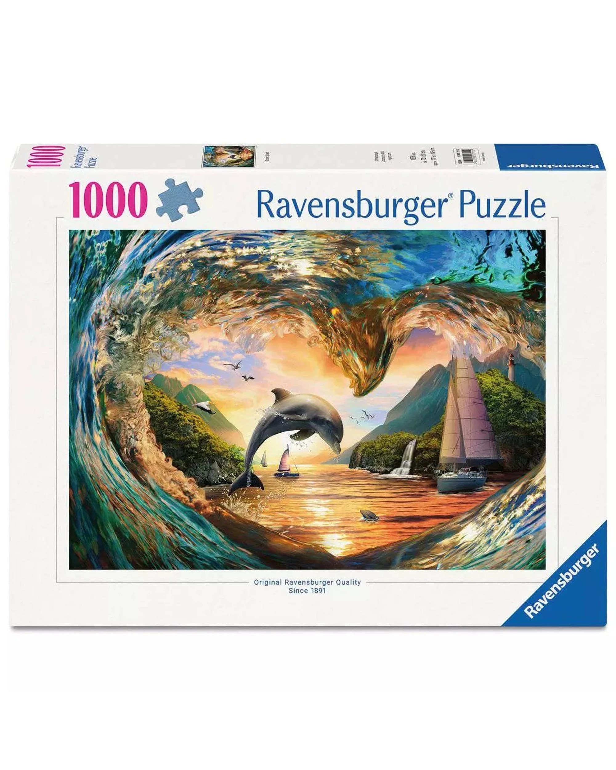 1 Ravensburger Sunset Splash 1000 Piece Jigsaw Puzzle, 1 of 3