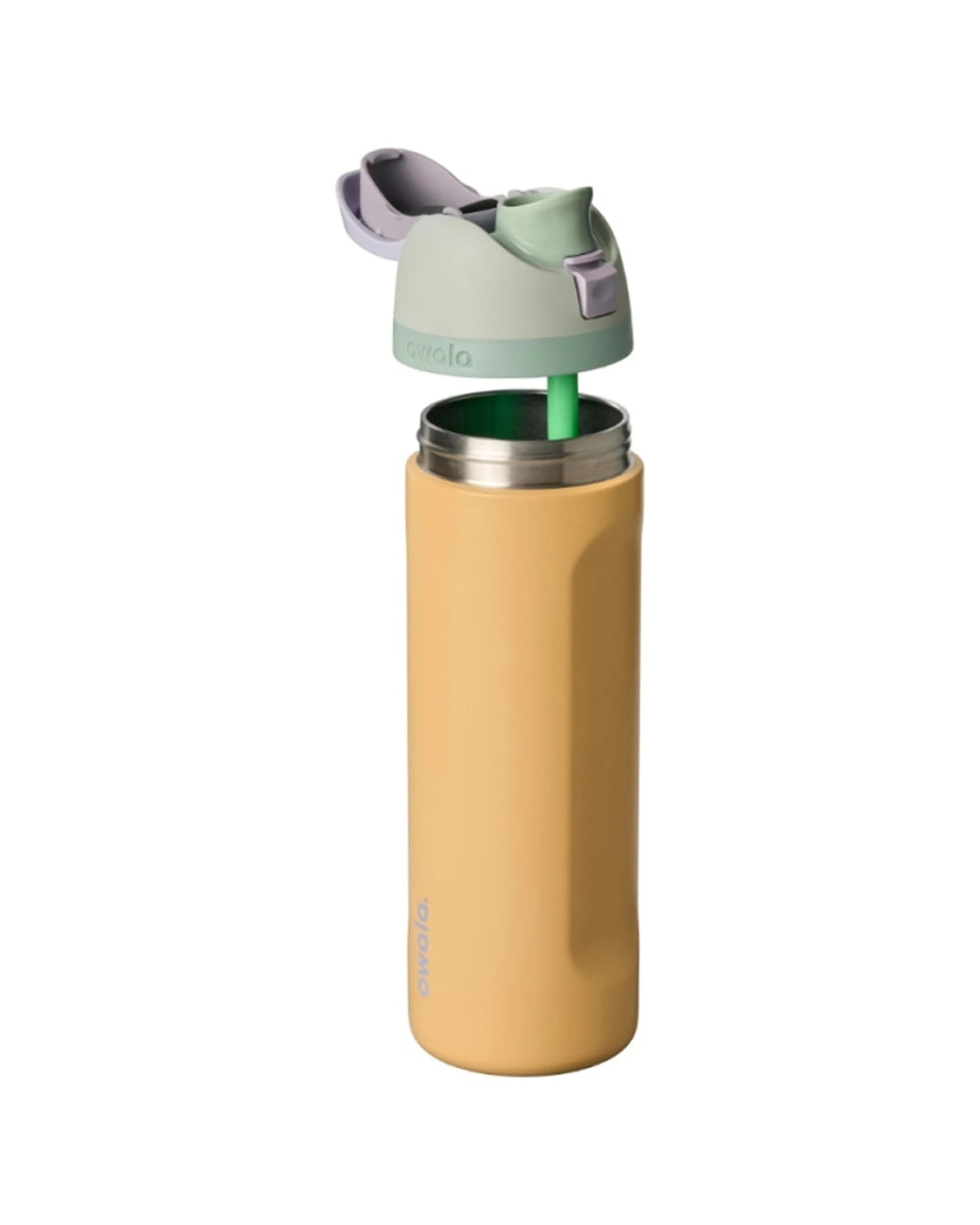 2 Owala FreeSip Stainless Steel Insulated 24oz Water Drink Bottle Beachfront - Yellow, 2 of 5