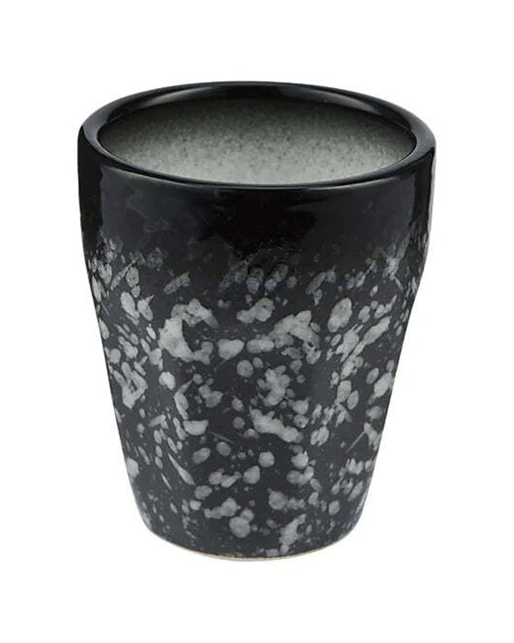2 Maxwell And Williams Espresso Cup Caviar Granite Collection Porcelain 90ml - Black, 2 of 2
