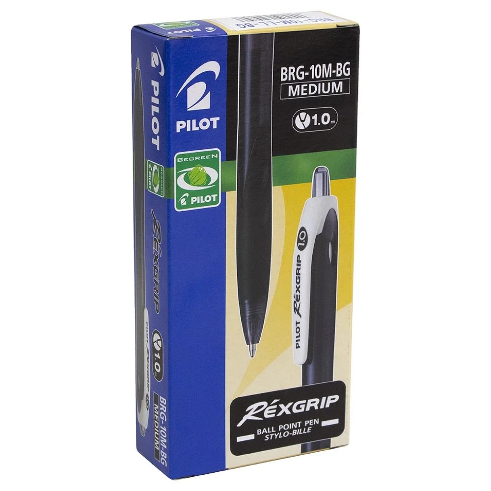 2 PILOT BegreeN Rexgrip Retractable Ballpoint Pens Blue 10 Pack, 2 of 3