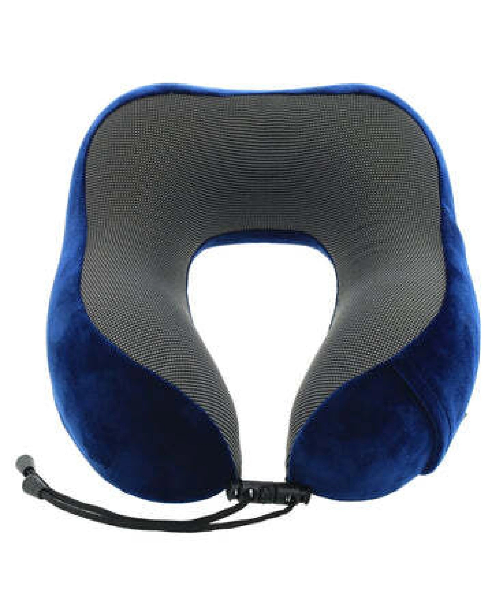 4 Milleni Memory Foam Comfort Ergonomic Air Travel Neck Pillow Neck Support Flight - Navy, 4 of 5